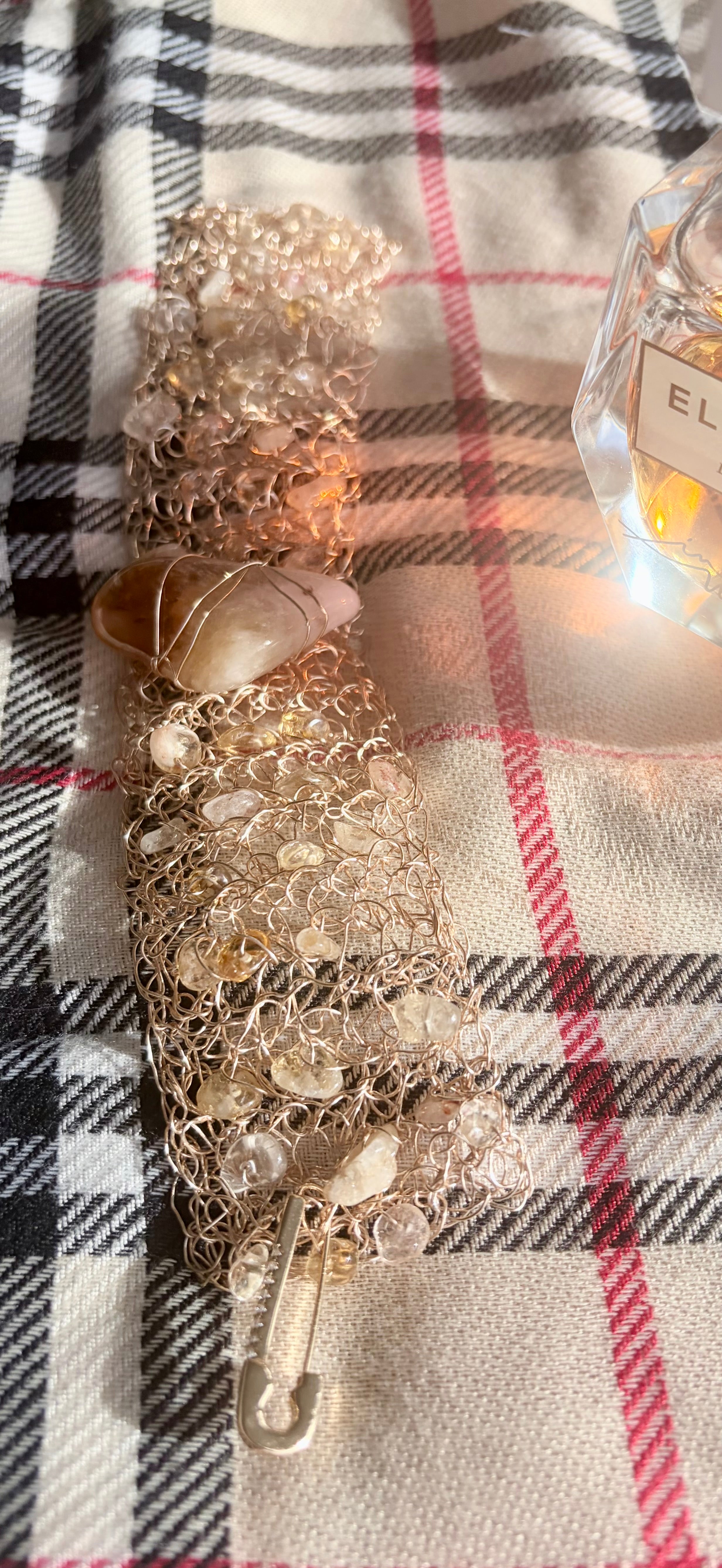 Lumière – Citrine Crochet Bracelet