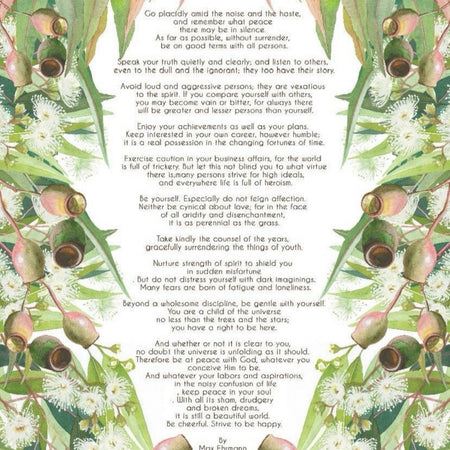 Desiderata art print by Debra Meier Art
