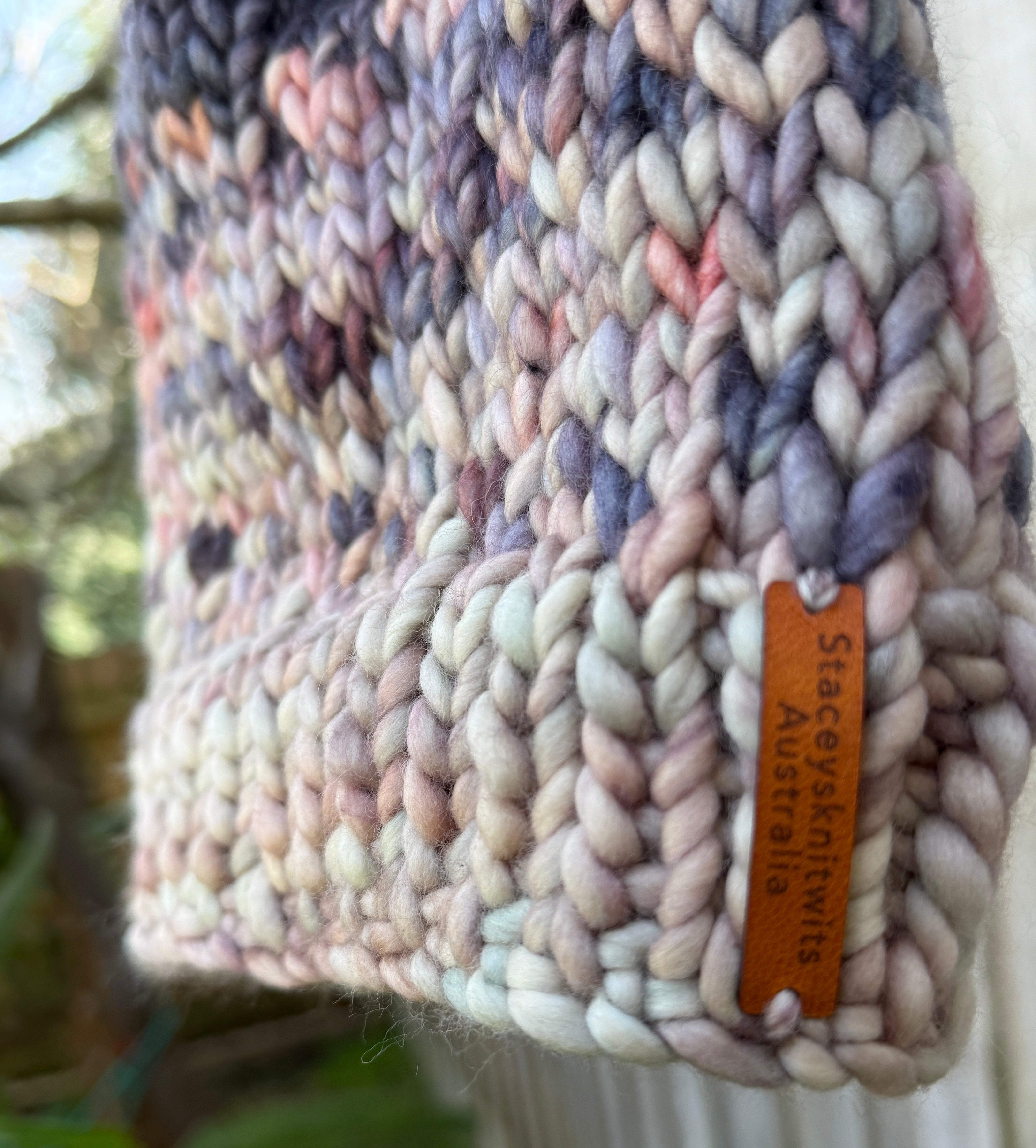 Hand Knitted Merino Beanie, Luxurious PomPom Cable Beanie