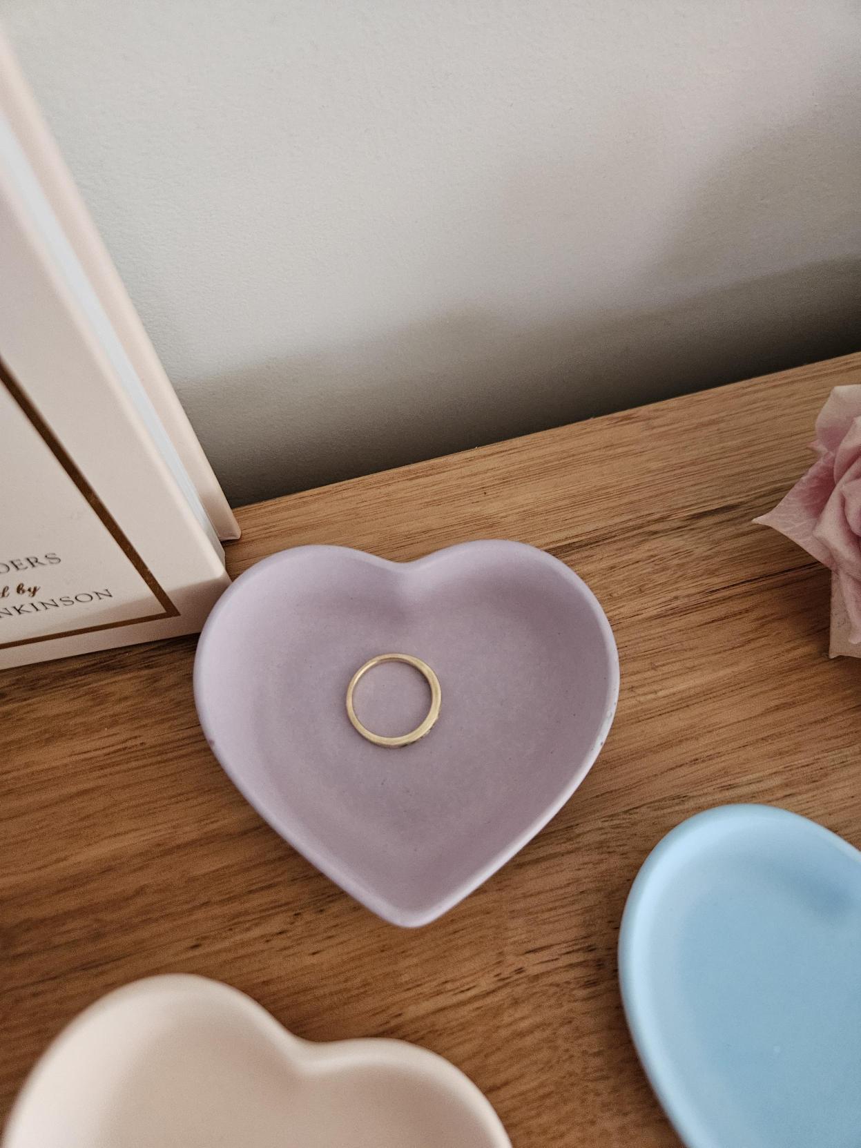 Heart trinket dish
