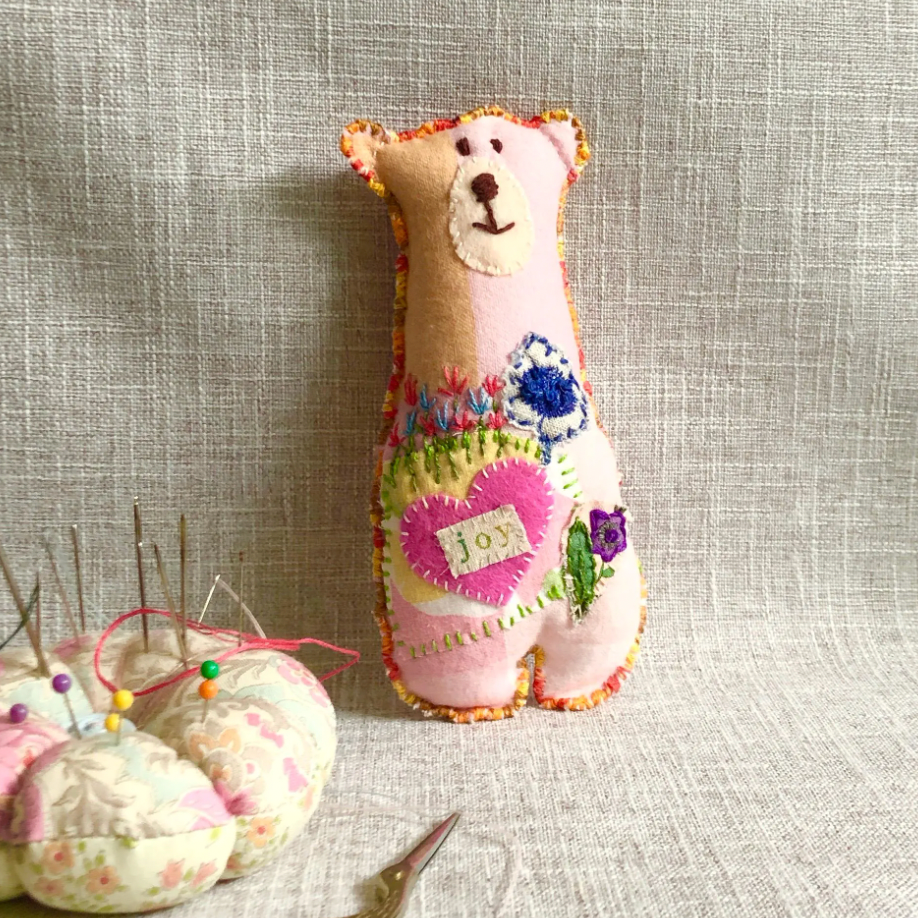 Fibre Art Teddy Bear - Joy