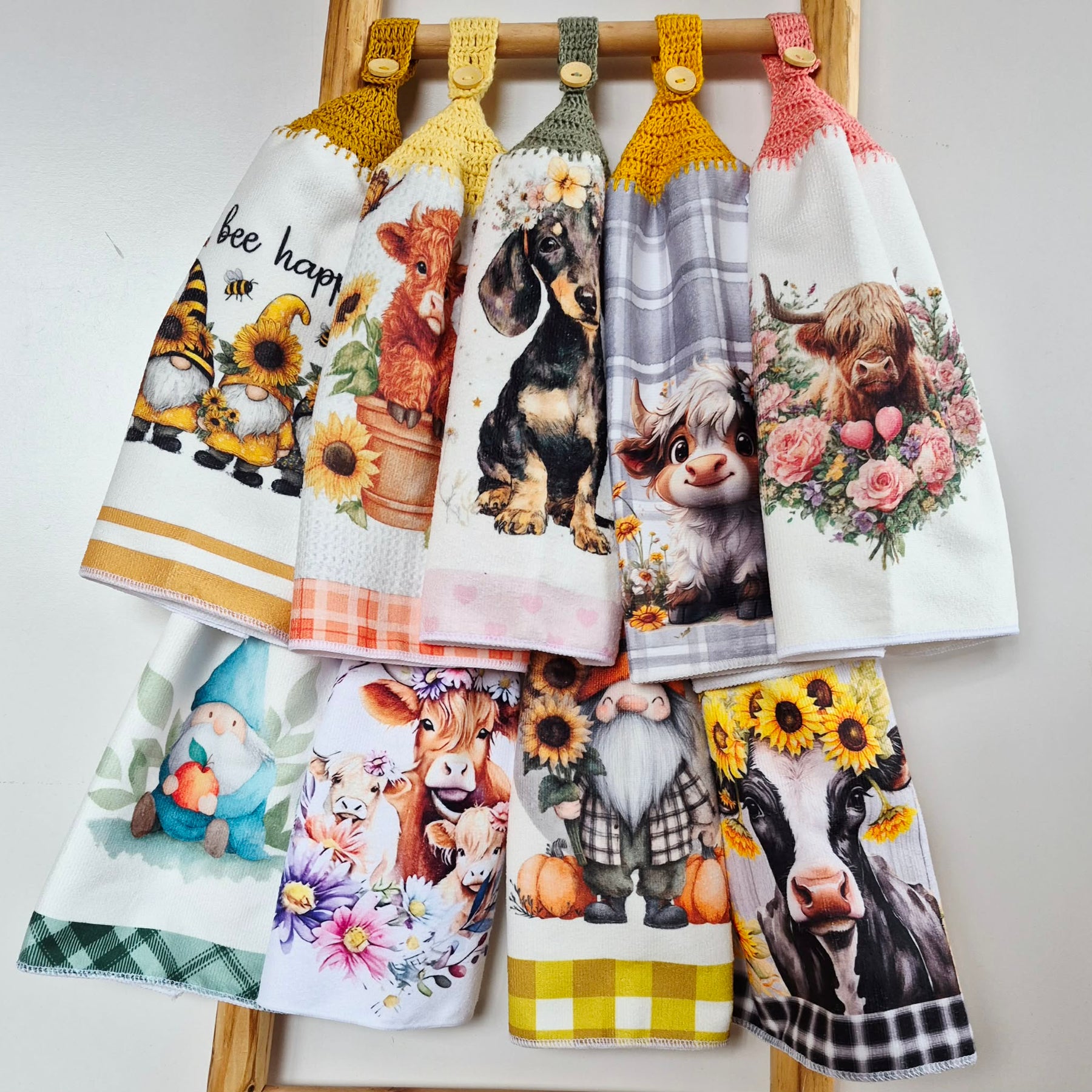 Kitchen Hand Towel | Hanging | Polyester Microfibre | SINGLE LAYER | 9 Styles - 19 - 27