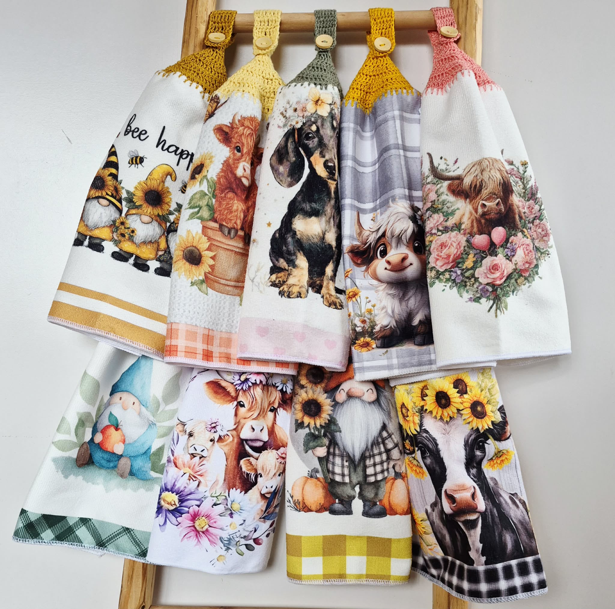 Kitchen Hand Towel | Hanging | Polyester Microfibre | SINGLE LAYER | 9 Styles - 19 - 27