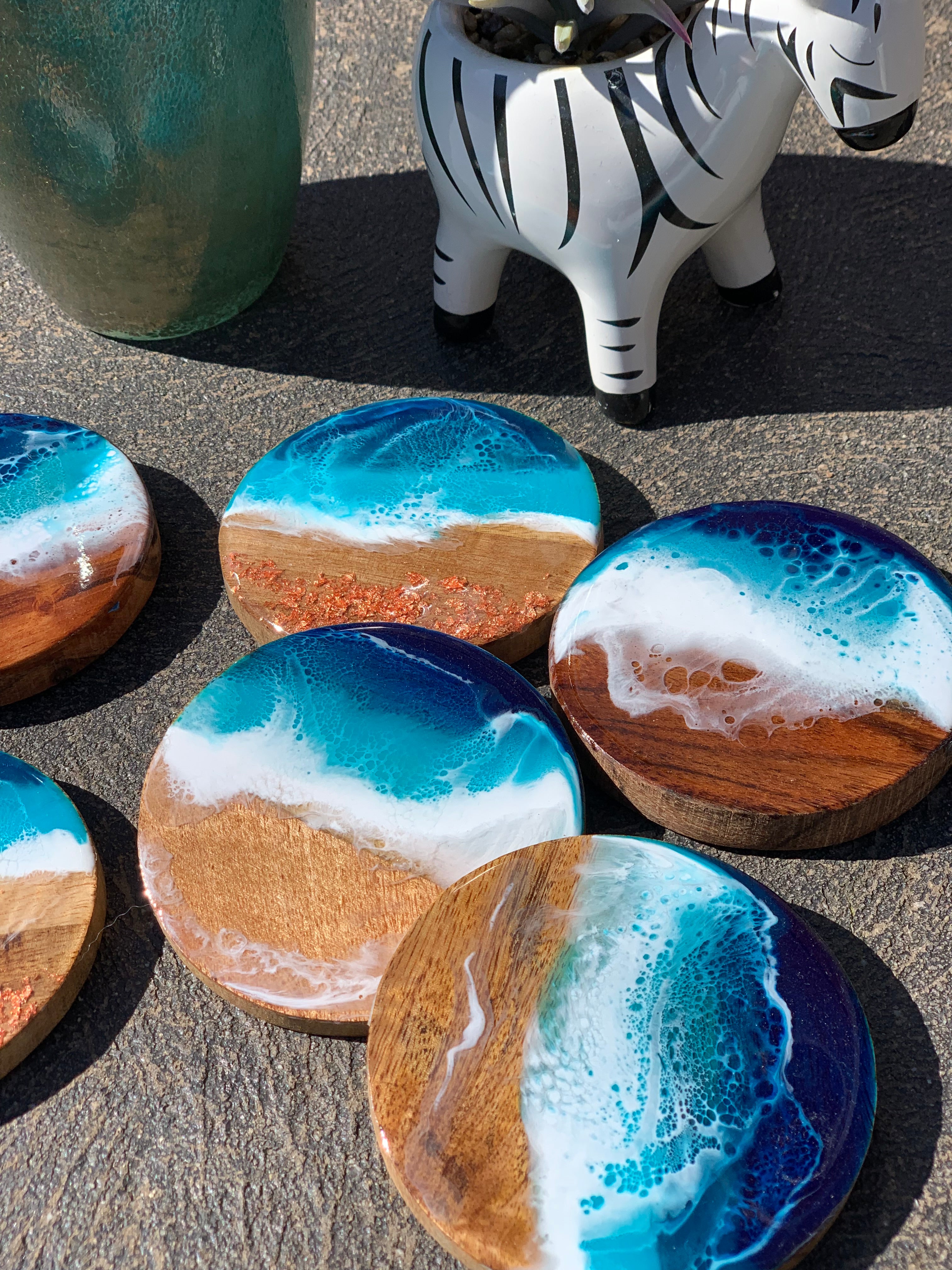 Ocean Waves coasters | set of coasters | home decor | homewares | Xmas gift | Gift