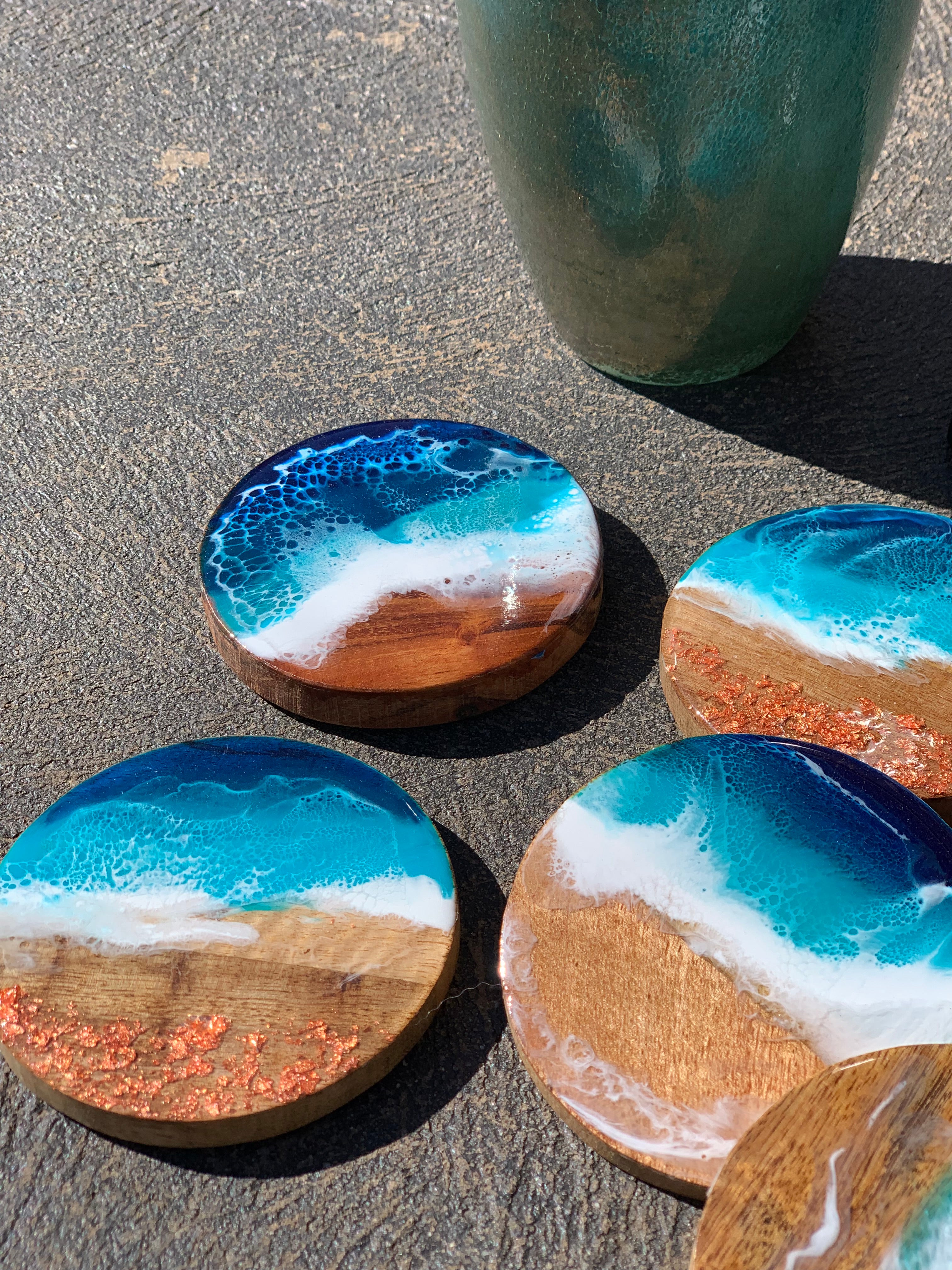 Ocean Waves coasters | set of coasters | home decor | homewares | Xmas gift | Gift