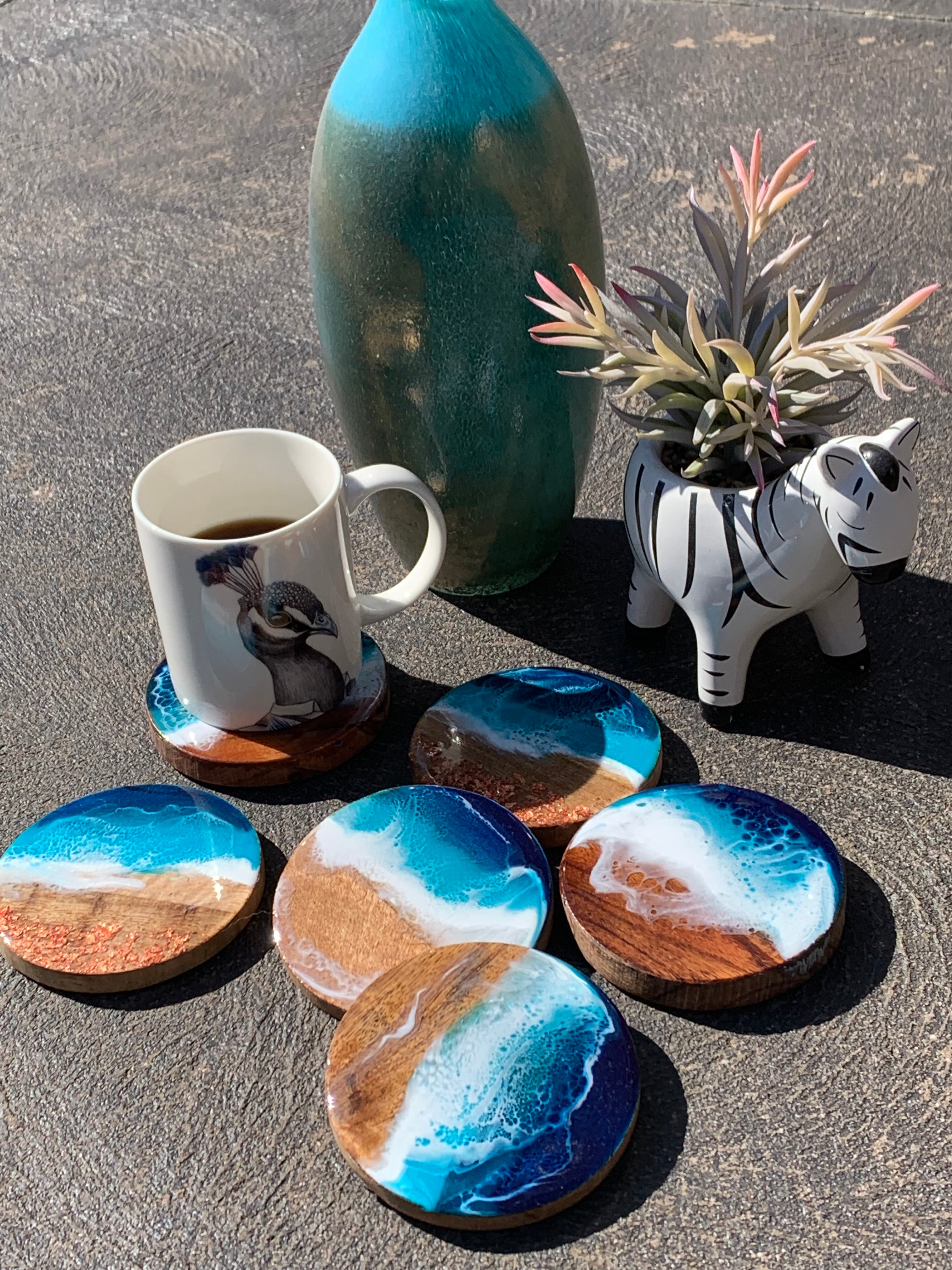 Ocean Waves coasters | set of coasters | home decor | homewares | Xmas gift | Gift