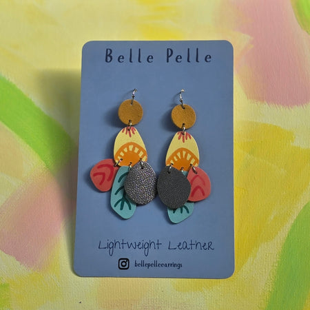 Audace Musa Leather Earrings - Amalfi