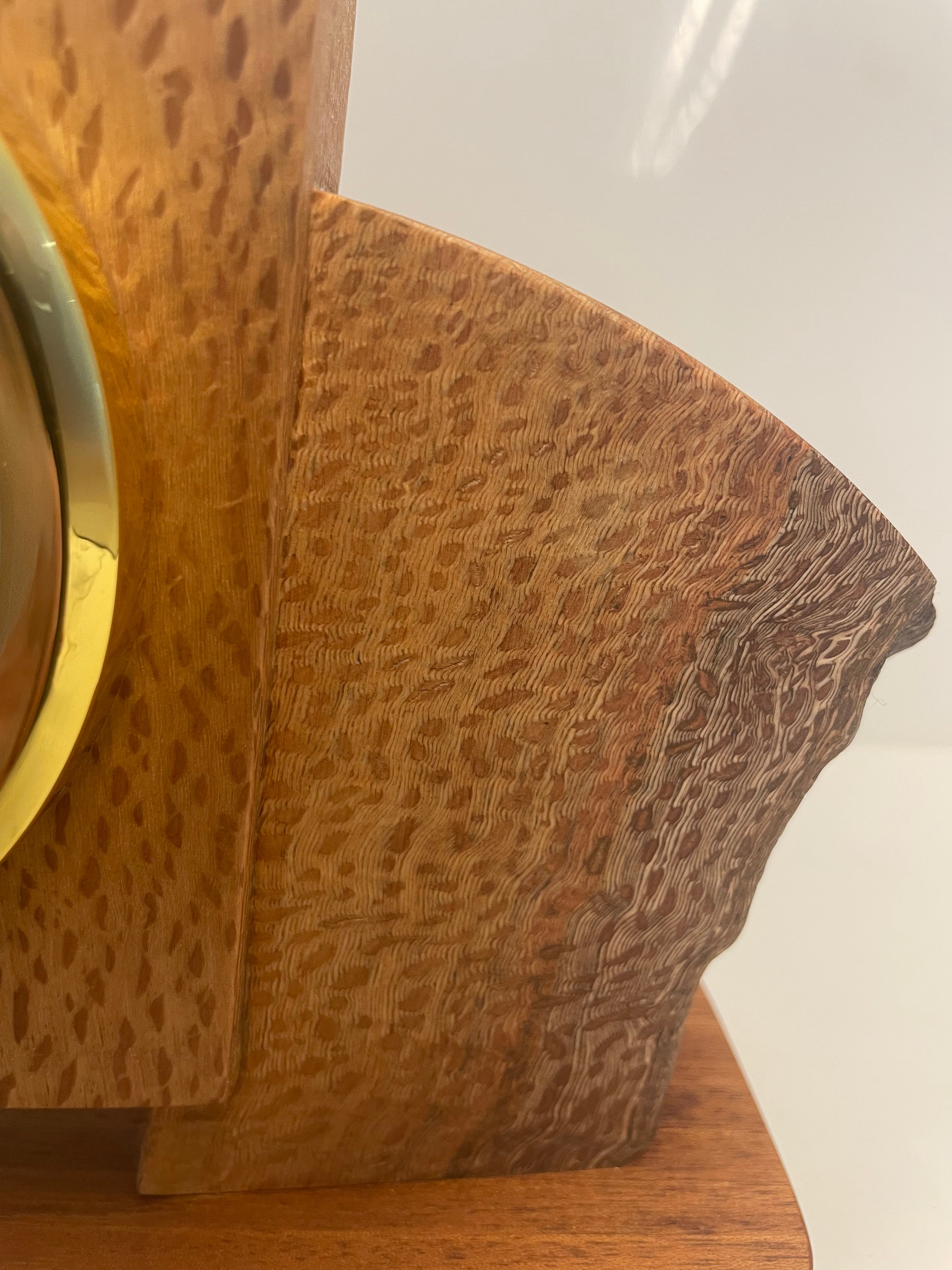 Silky Oak Desk Clock