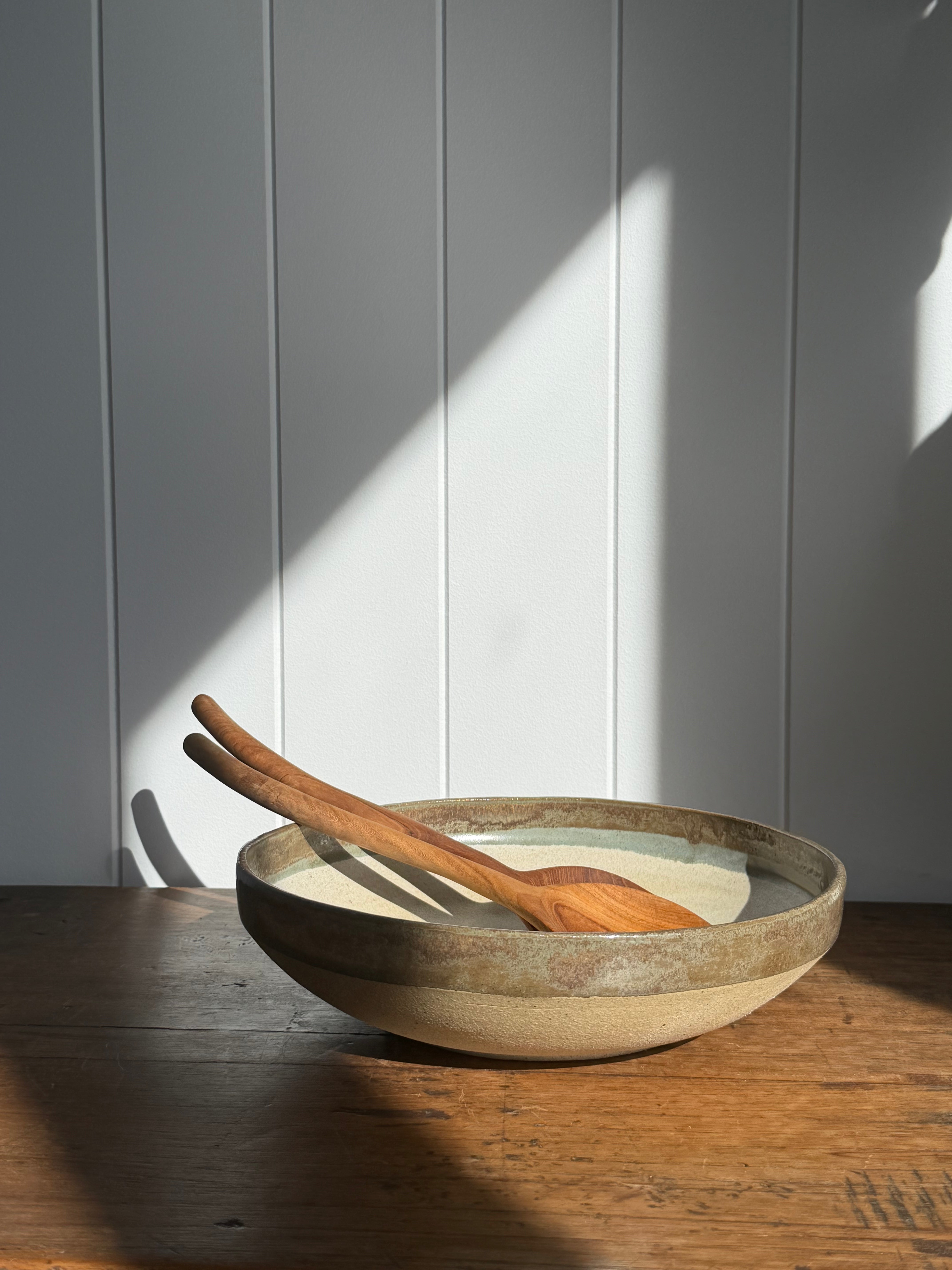 Handmade Ceramic Salad Serving Bowl