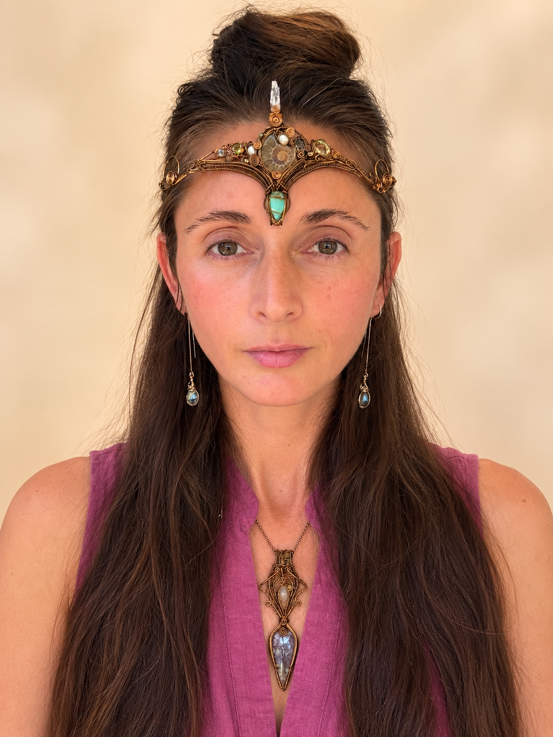 Epic fantasy crown elven crystal tiara