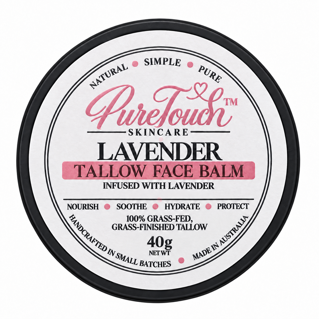 Lavender Infused Tallow Face Balm 40g