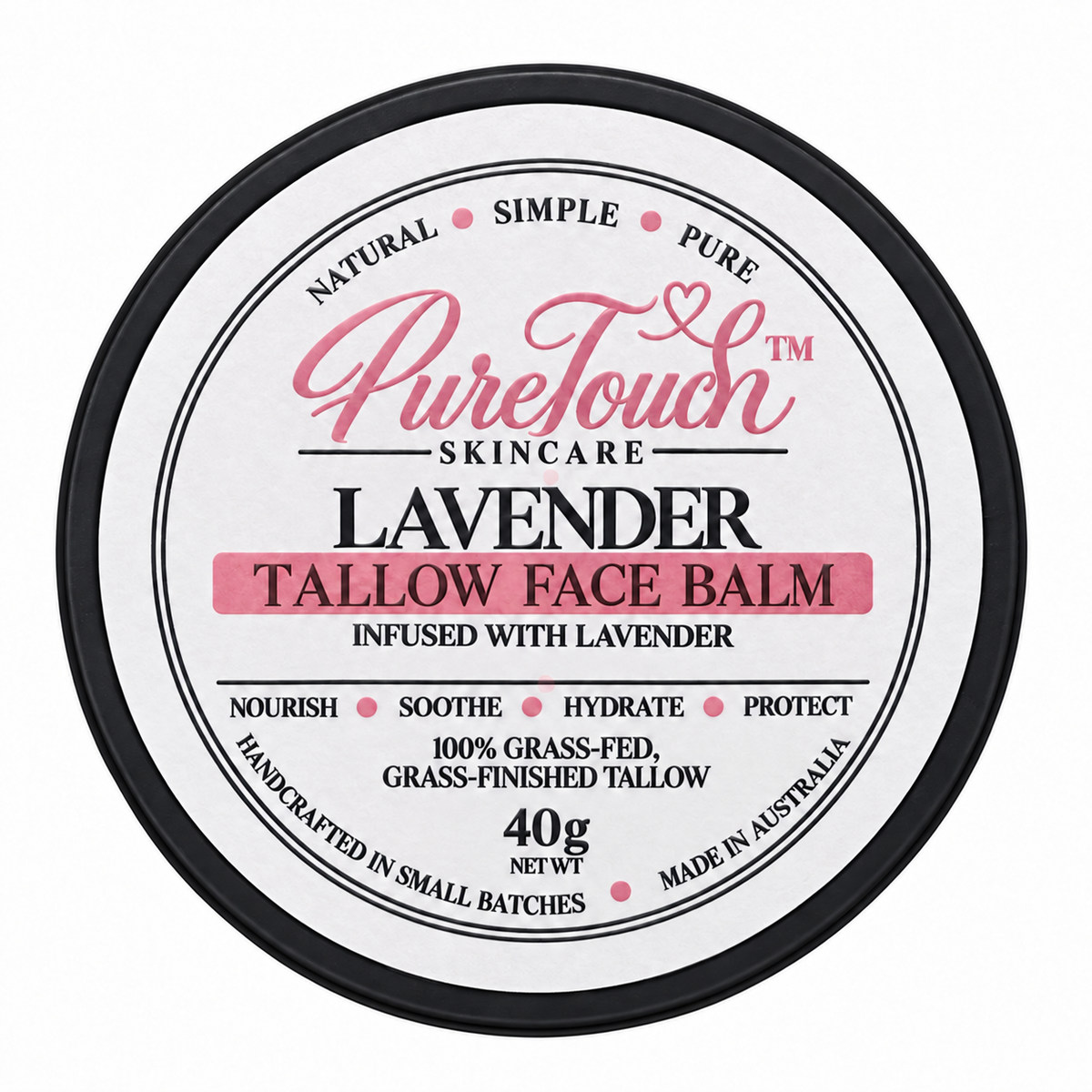 Lavender Infused Tallow Face Balm 40g