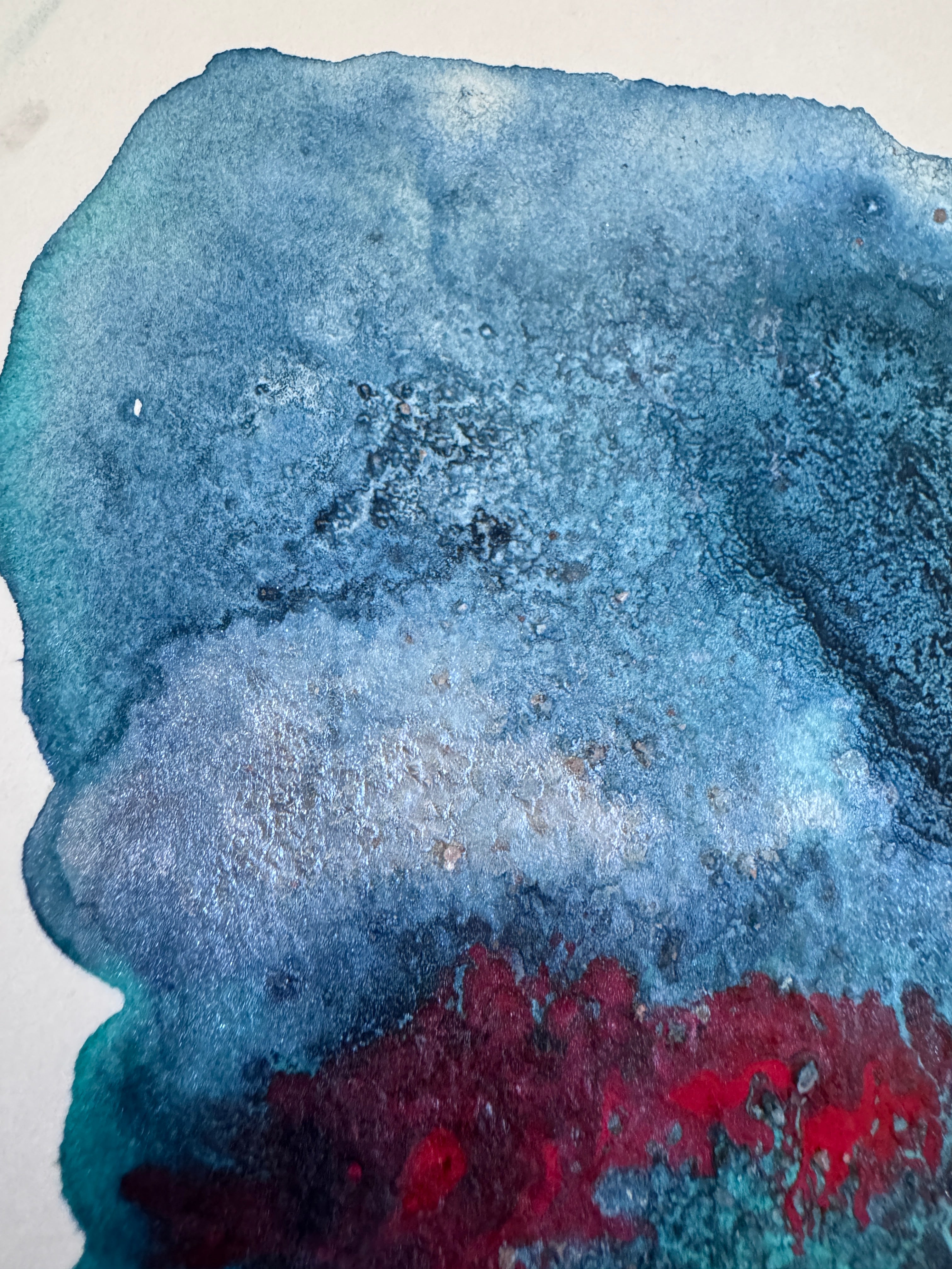 Beneath The Surface Abstract Watercolour Artwork