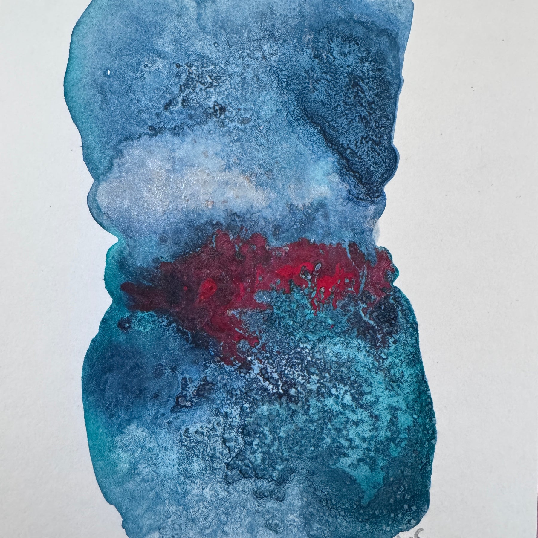 Beneath The Surface Abstract Watercolour Artwork