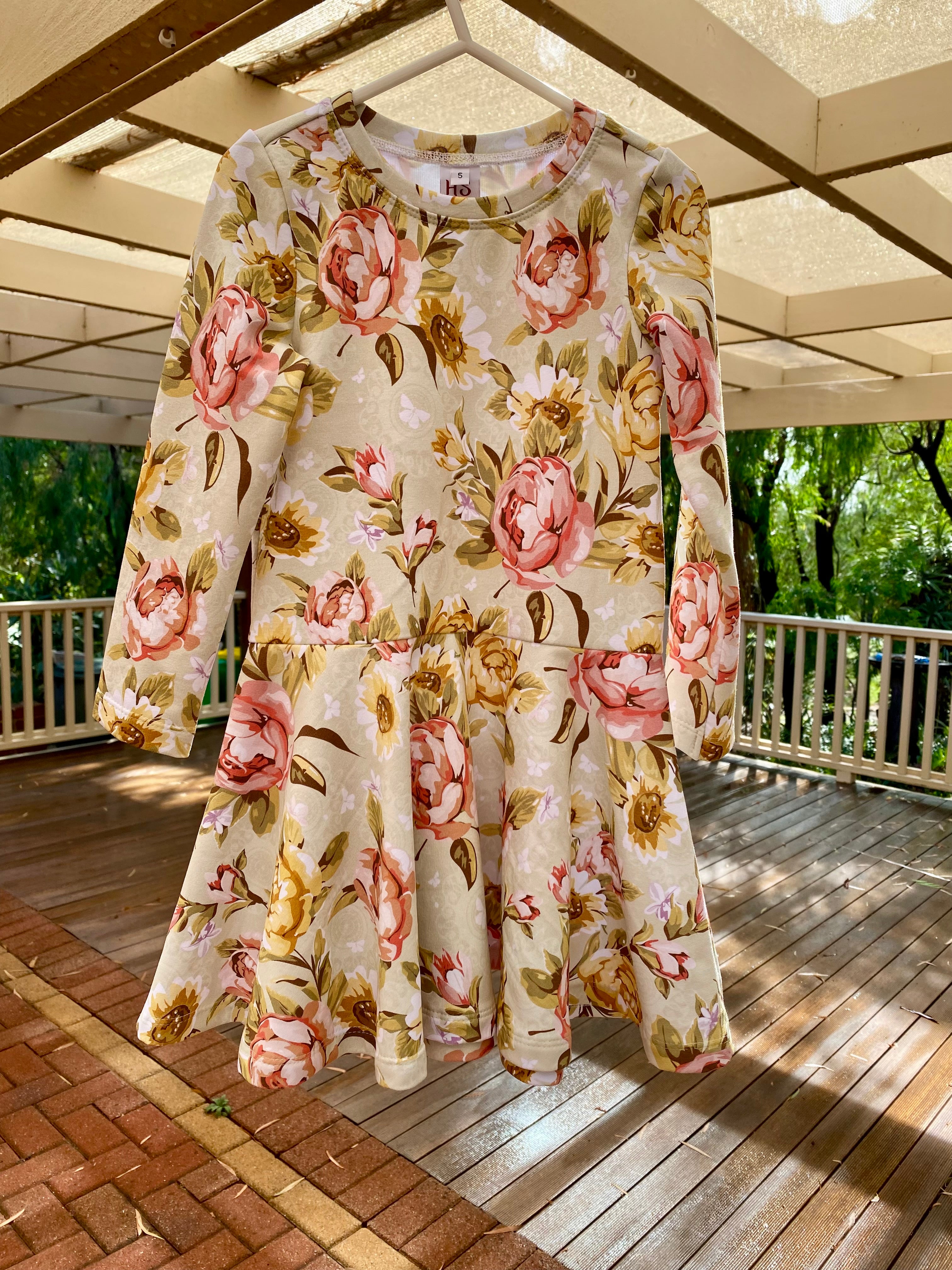 Childs Floral Dress size 5
