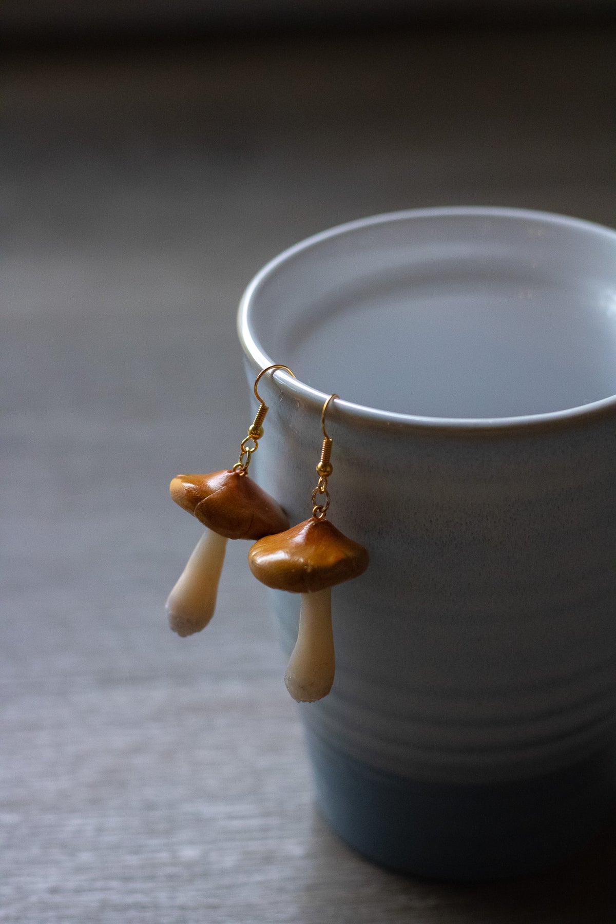 Orange Toadstool Earrings