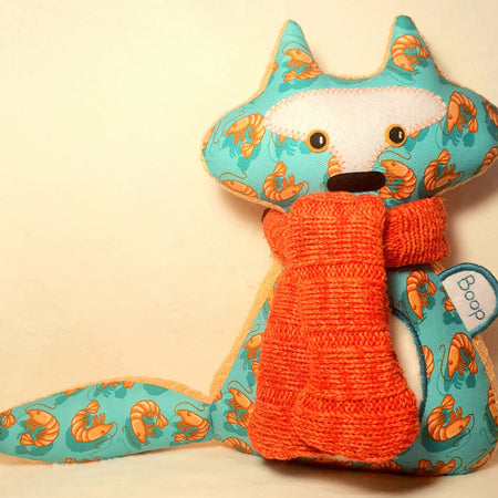 BOOP Handmade Wolf Fabric Soft Toy