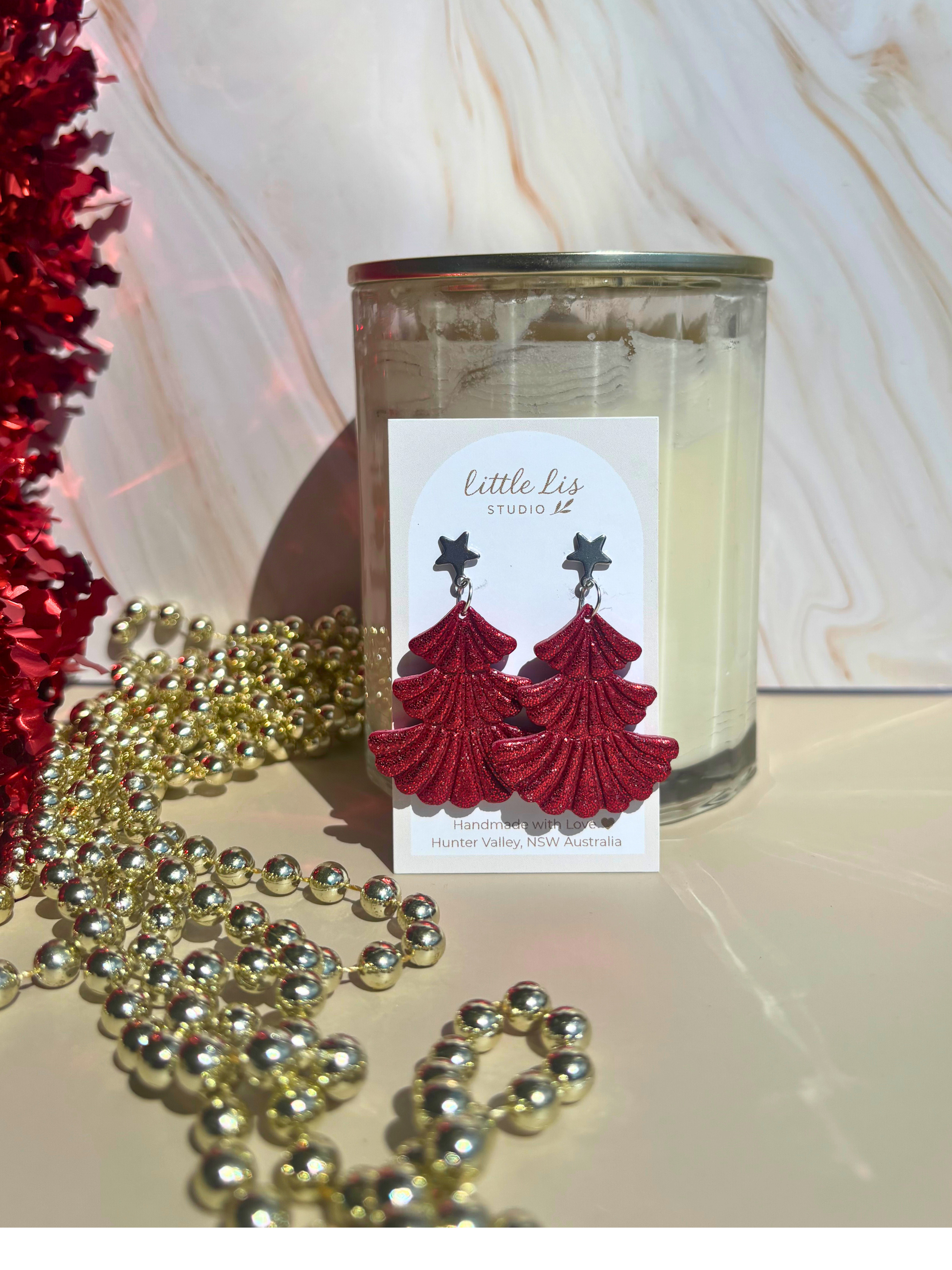 "Glamour" Christmas Tree Earring