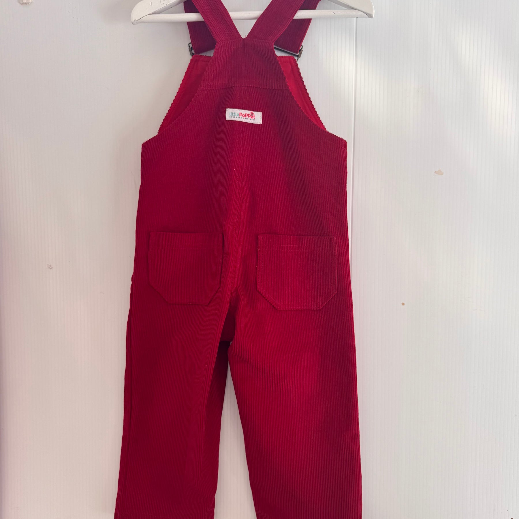 Dinosaur and Elephant Cord Buckle Overalls