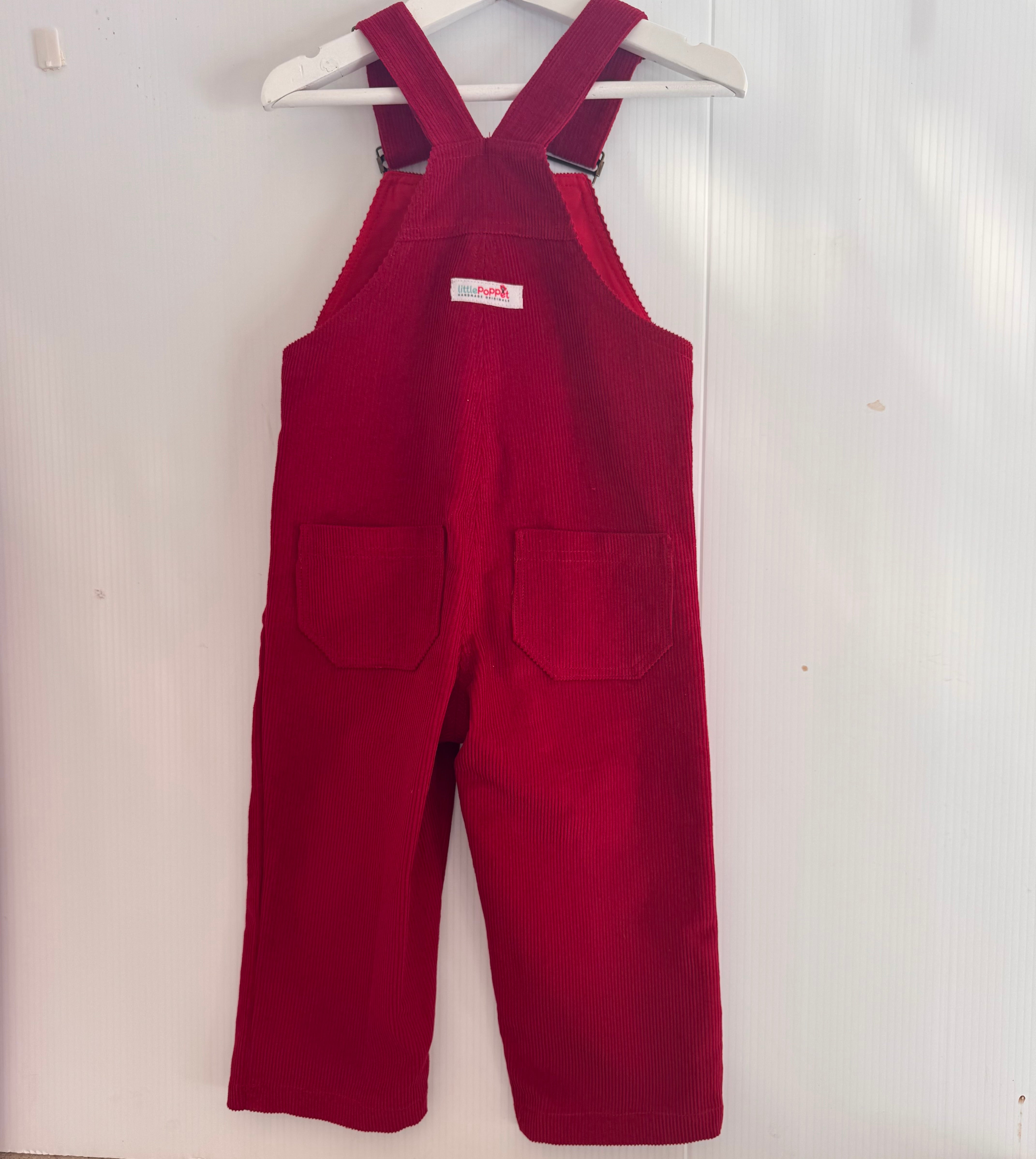 Dinosaur and Elephant Cord Buckle Overalls