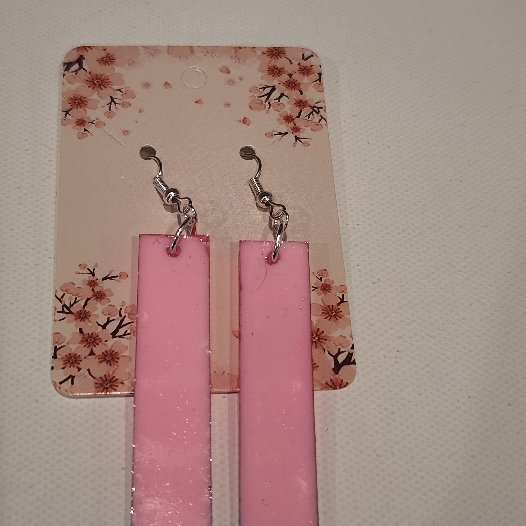 Drop earrings with a little sparkle