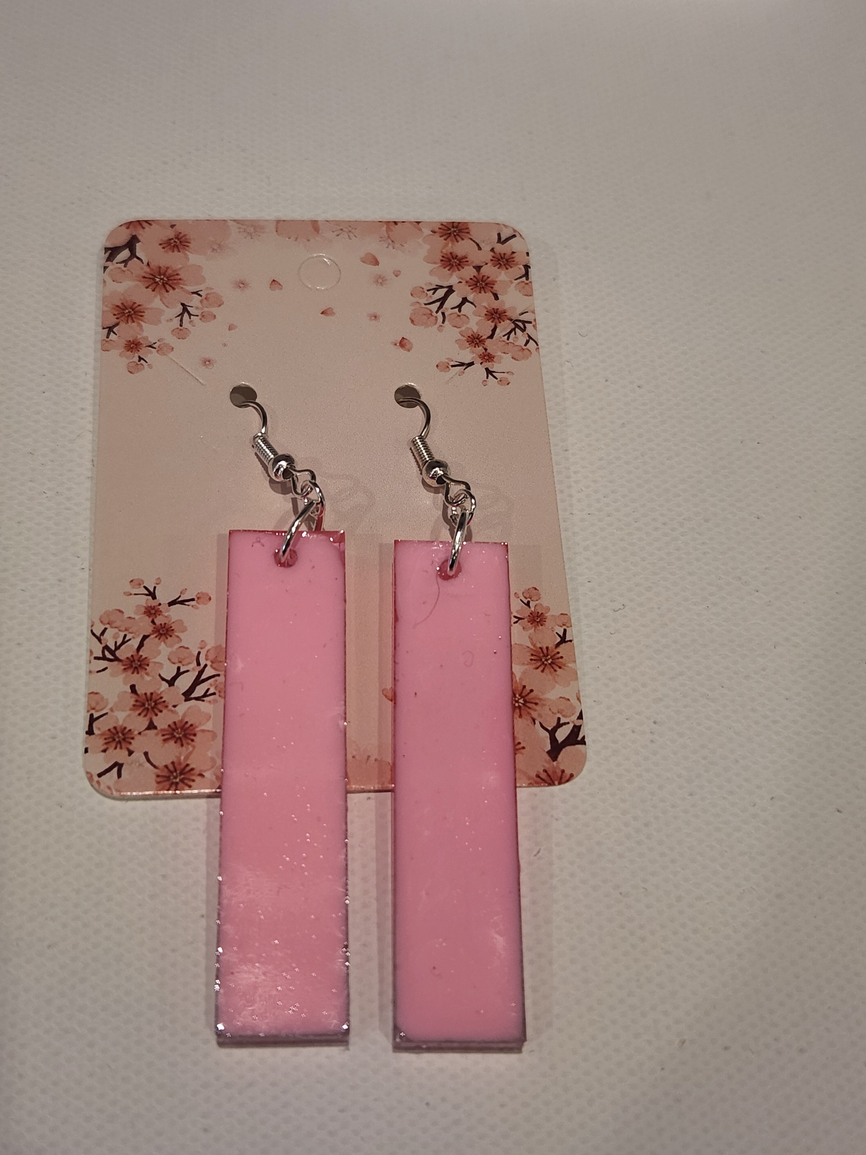 Drop earrings with a little sparkle