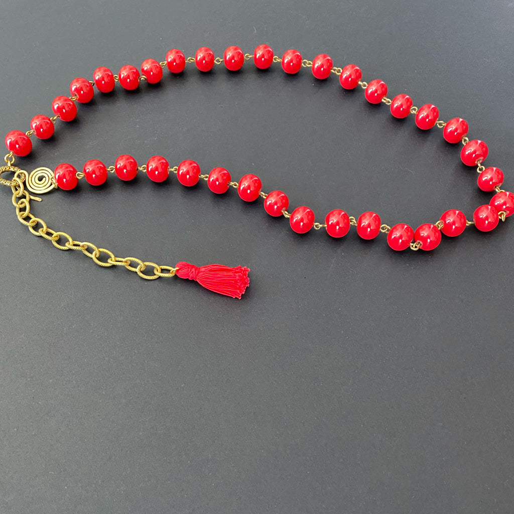 Necklace ceramic