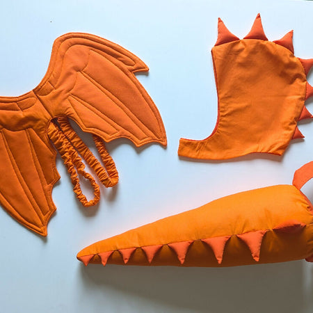 Dragon wings, tail and Hood costume for ages 1-12