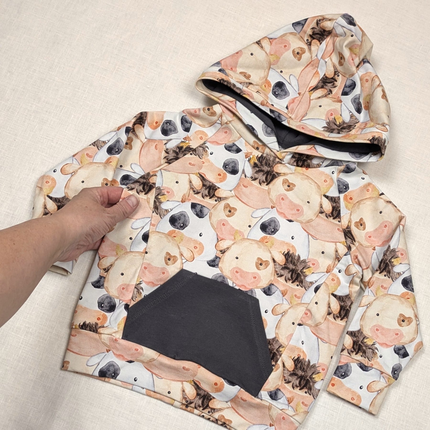 Handmade Hooded Jumper | Barnyard Collection | sizes 2-4y