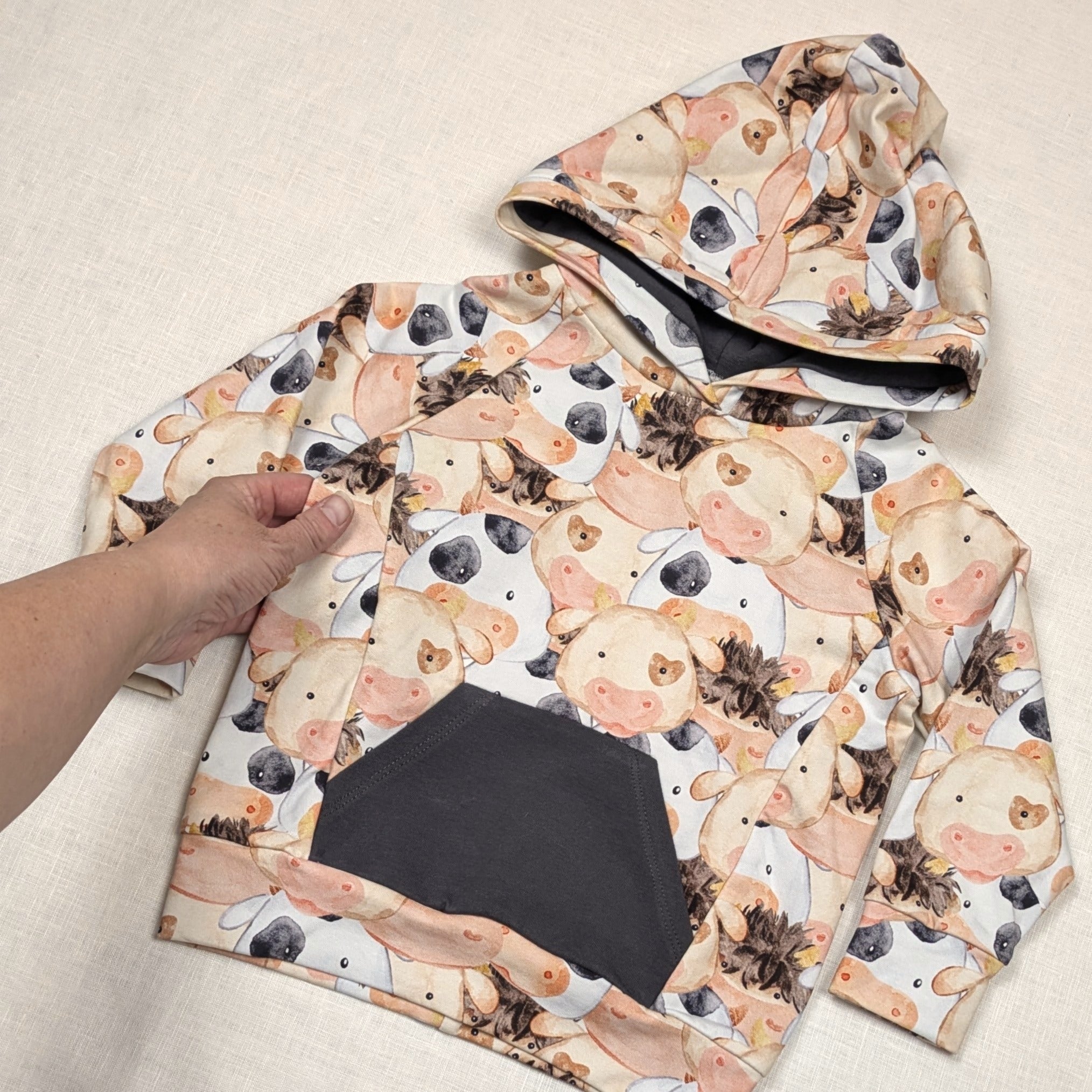 Handmade Hooded Jumper | Barnyard Collection | sizes 2-4y