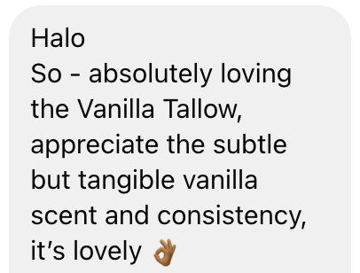 Vanilla Tallow Balm - Deep Nourishment I 100g