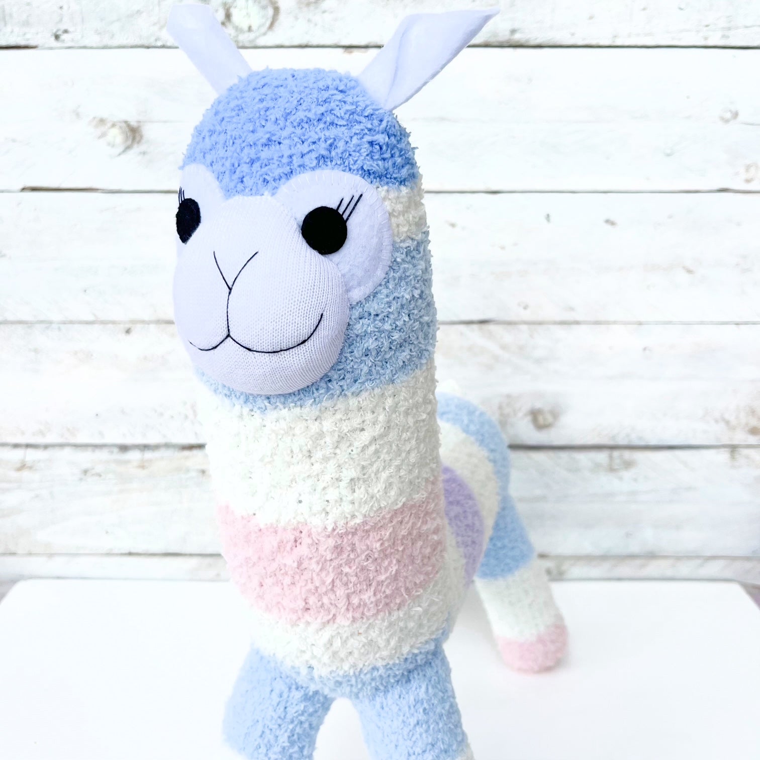 Aubrey the Sock Alpaca - READY TO SHIP soft toy