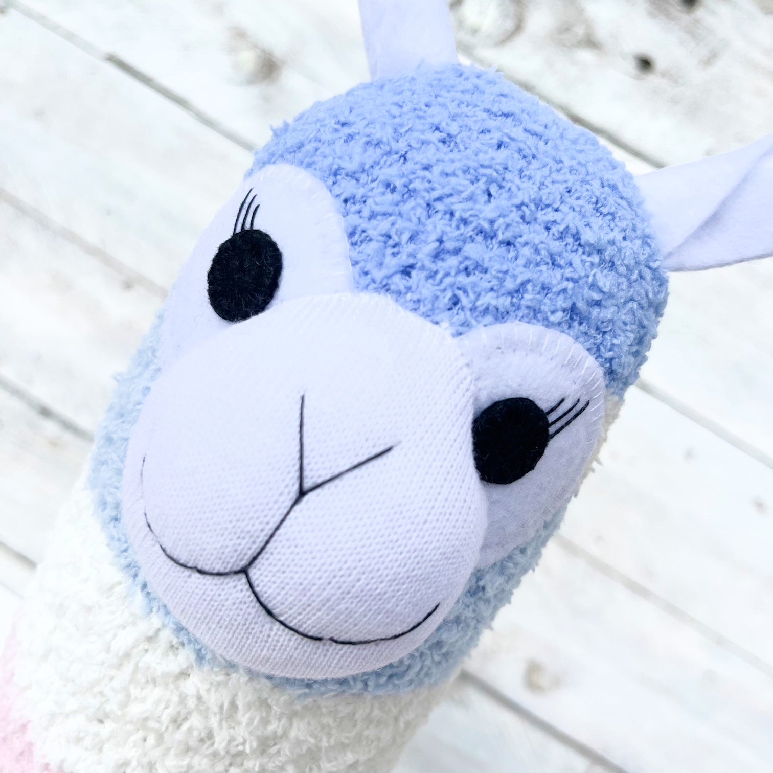 Aubrey the Sock Alpaca - READY TO SHIP soft toy