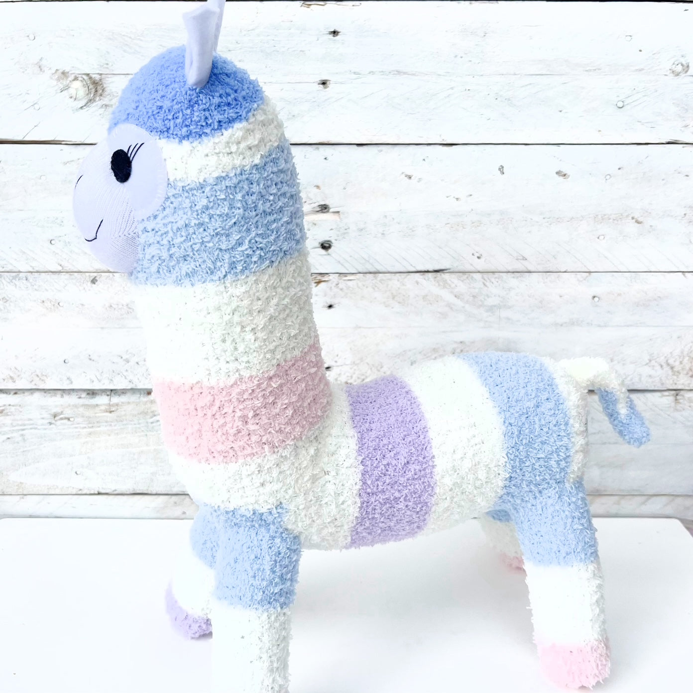 Aubrey the Sock Alpaca - READY TO SHIP soft toy