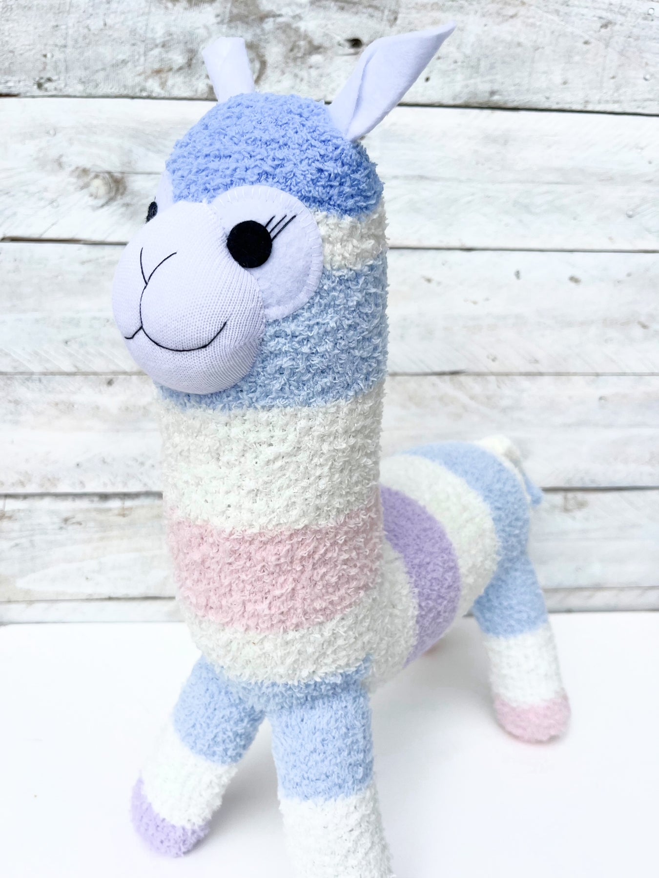 Aubrey the Sock Alpaca - READY TO SHIP soft toy