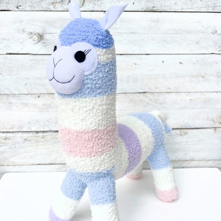 Aubrey the Sock Alpaca - READY TO SHIP soft toy