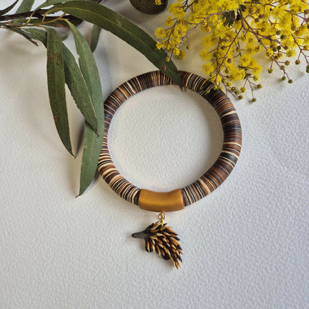 Eddie Echidna Charm Bangle