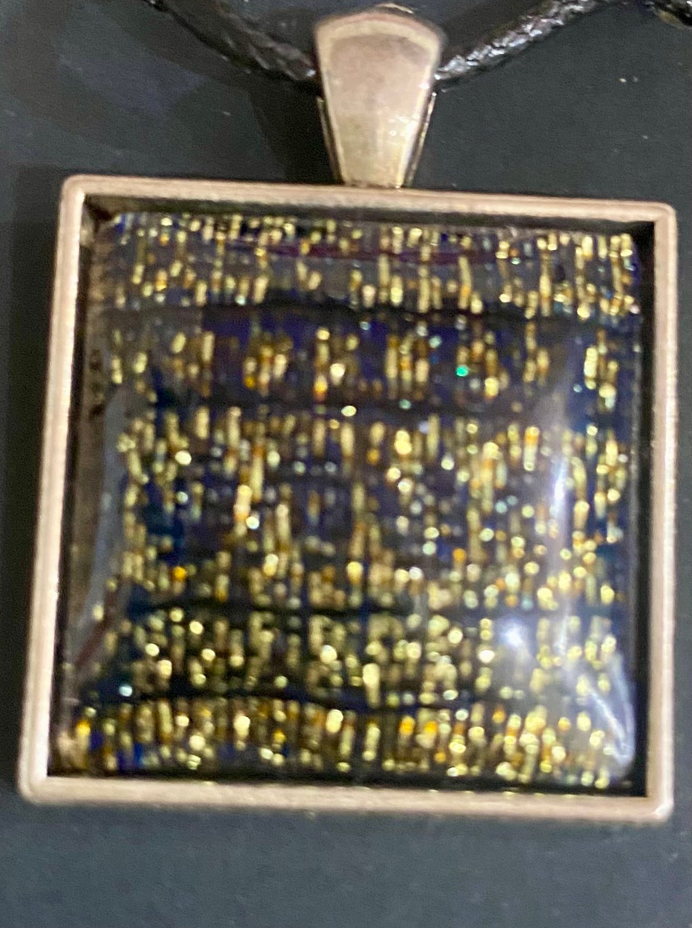 Handmade Paris inspired resin necklace