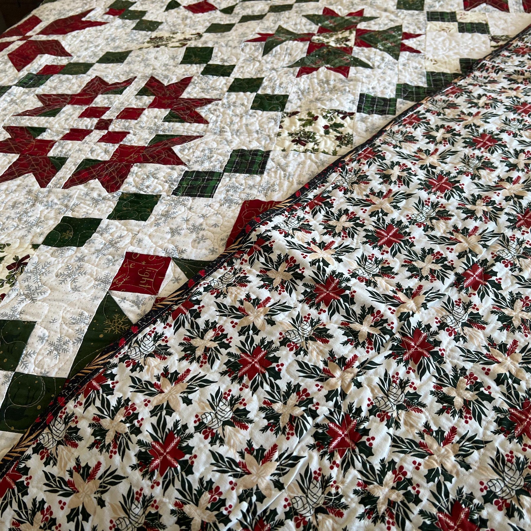 Christmas Quilt Pattern Bundle: 8 Holiday Quilt Blocks, Video Tutorial (PDF Pattern)