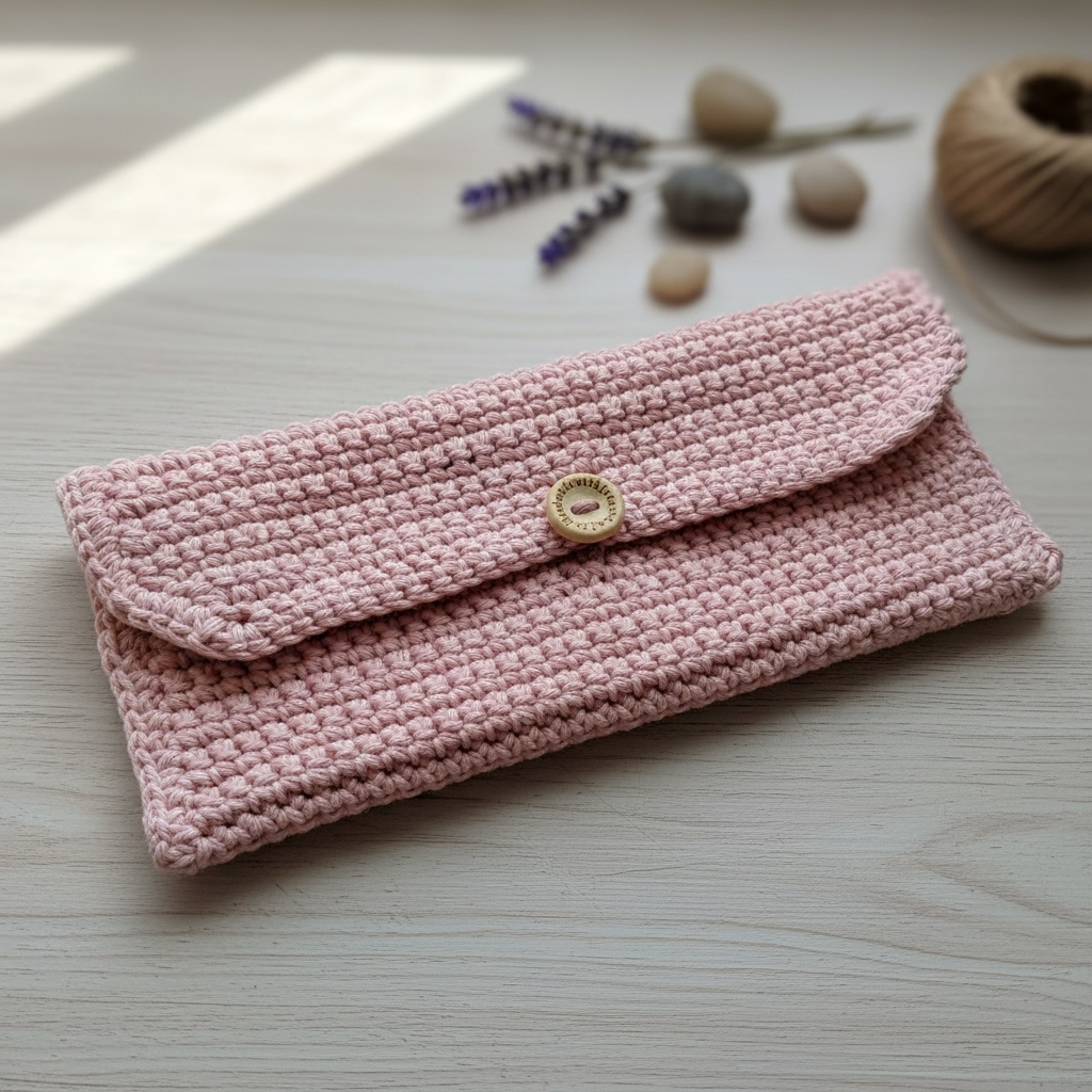 Crochet Pencil Case, Crochet Hook Holder, Handmade Pouch, Paint Brush Holder, Crochet Case, Gift for Crafters