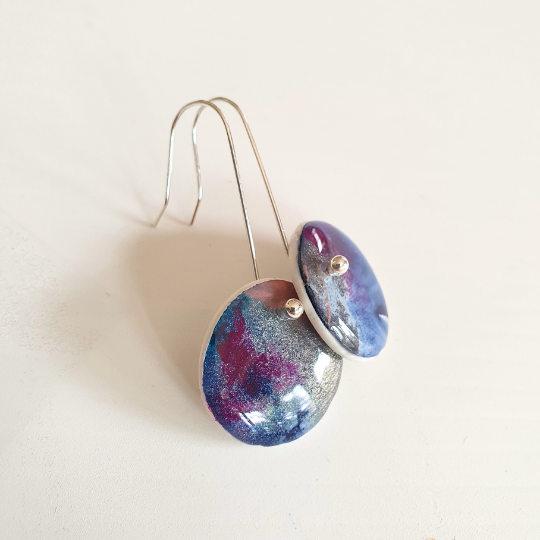 The Bubblegum Sky Gallery Range | Resin art jewellery | Porcelain and Silver