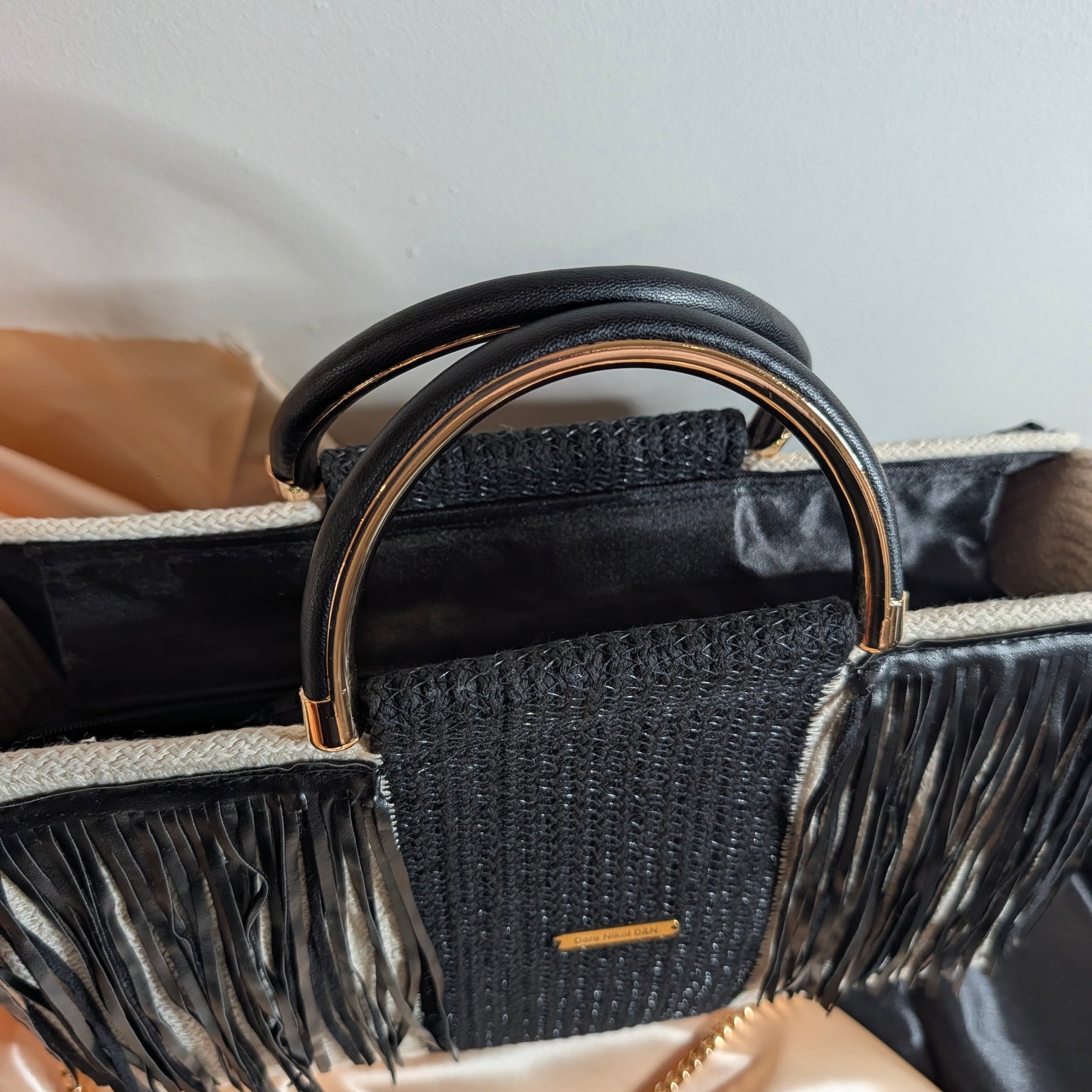 Fringe Medium Handmade Cotton Cord Tassel Handbag