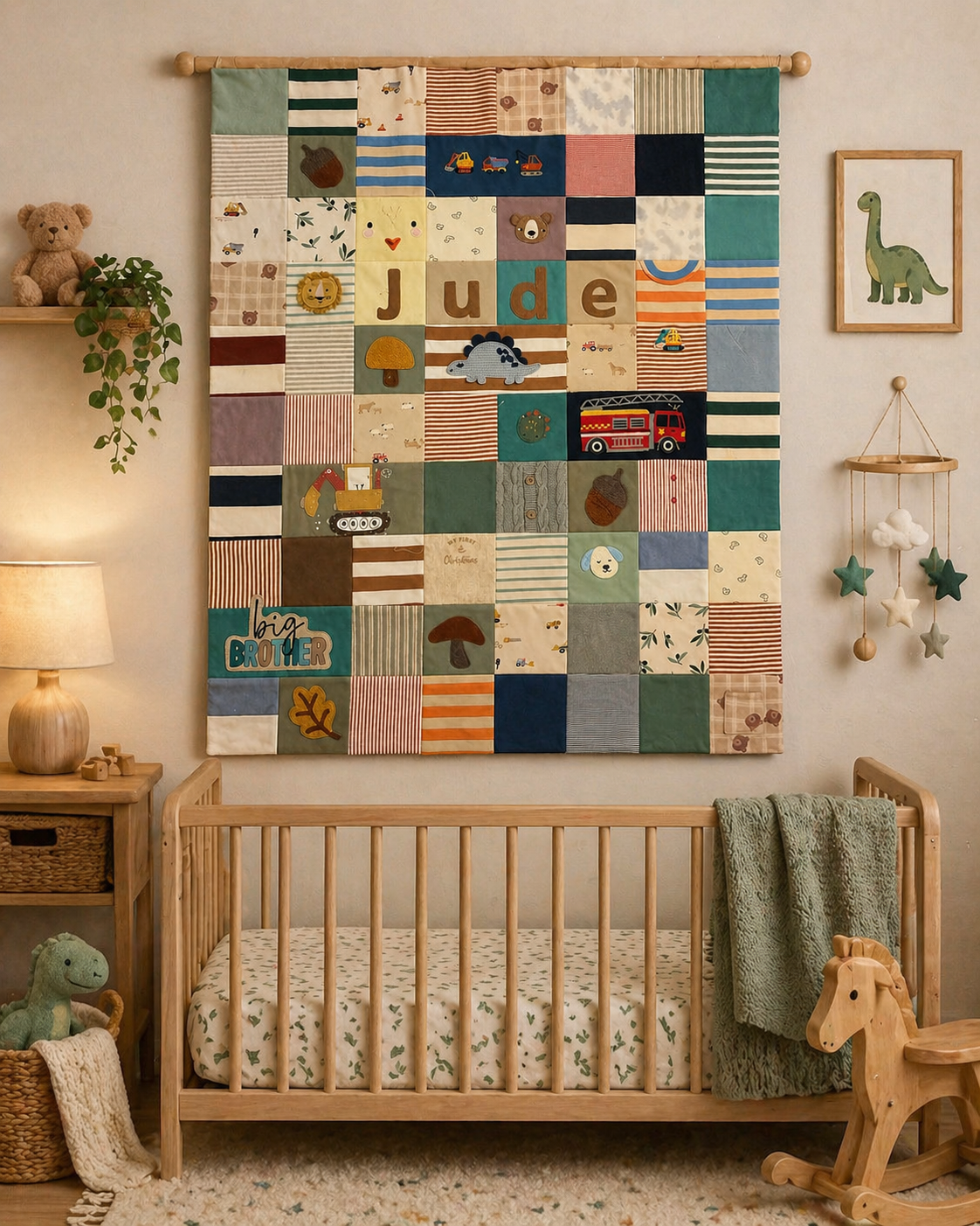 Custom Baby Clothes Memory Quilt – Personalised Keepsake Blanket