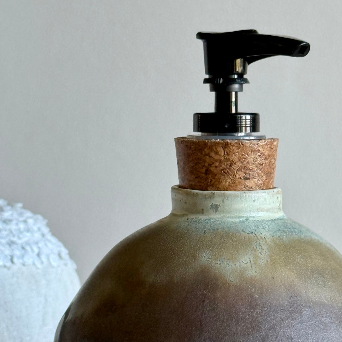 Handmade Ceramic Soap Dispenser – Wheel Thrown Pottery | 300 ml