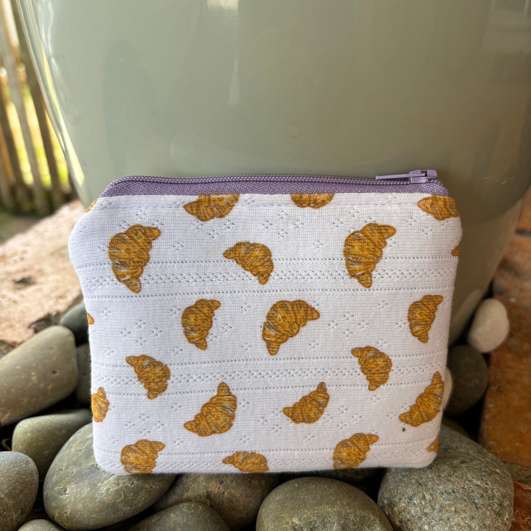 Small Handmade Fabric Zipper Pouch – Coin Purse & Mini Essentials Organiser