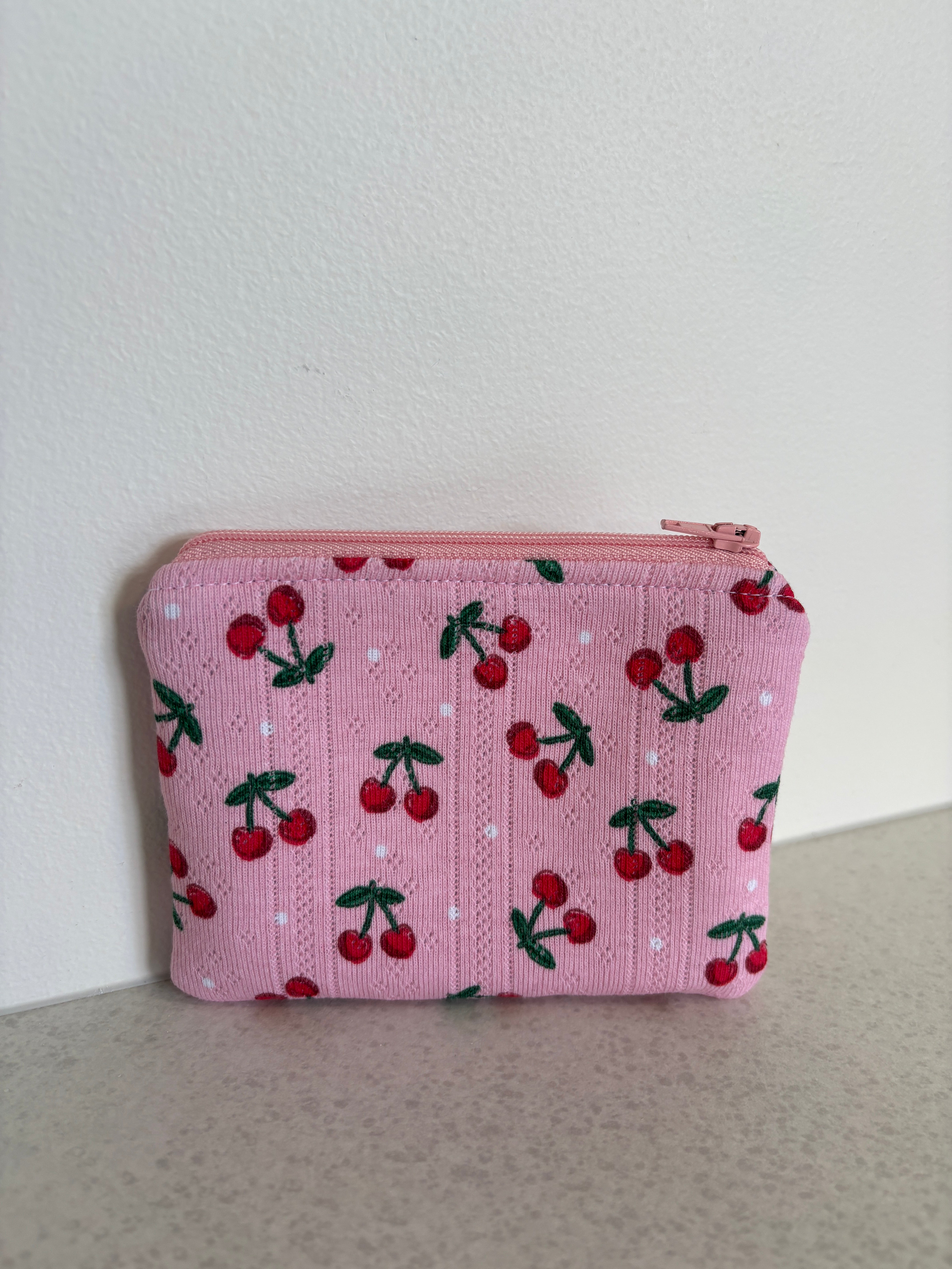 Small Handmade Fabric Zipper Pouch – Coin Purse & Mini Essentials Organiser