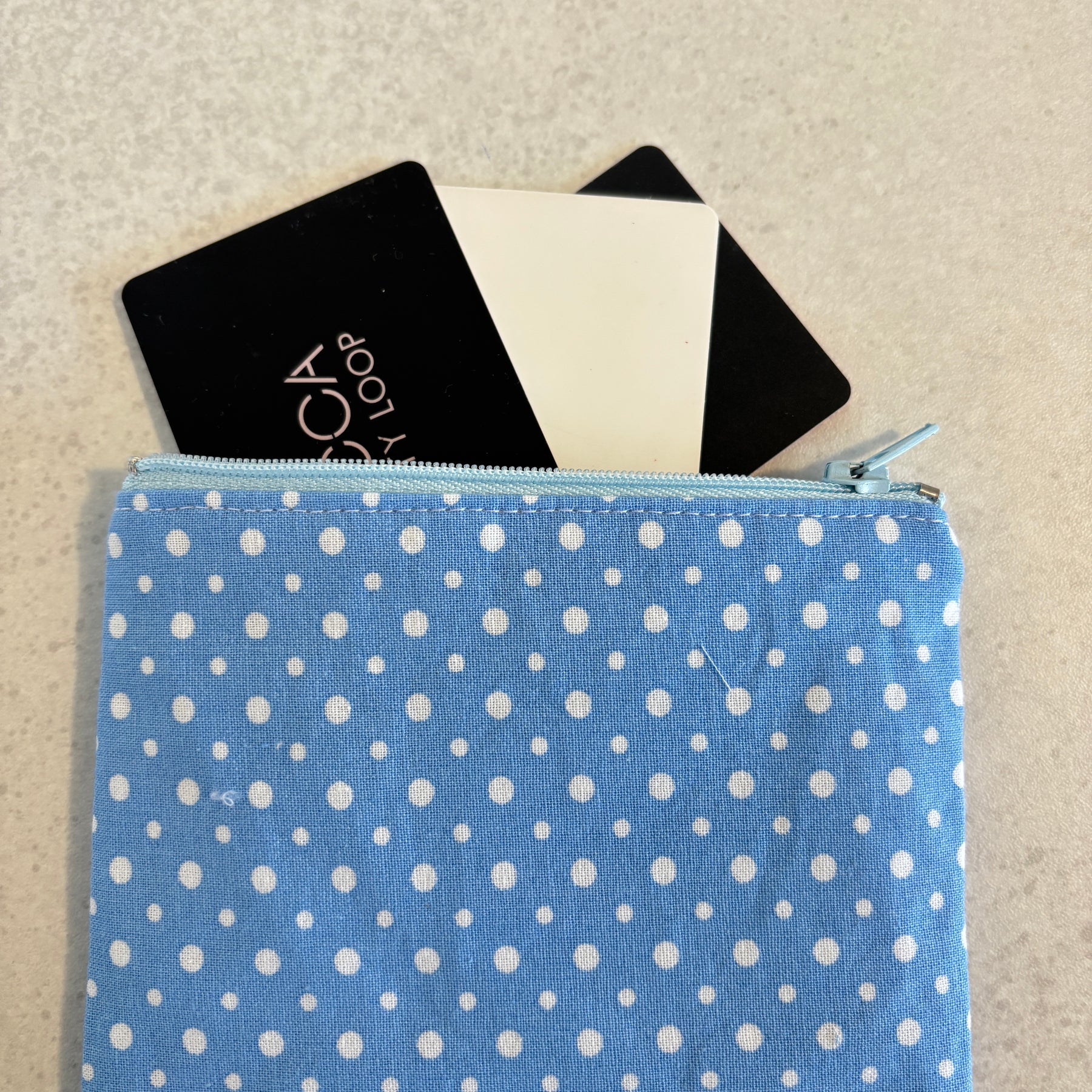 Small Handmade Fabric Zipper Pouch – Coin Purse & Mini Essentials Organiser