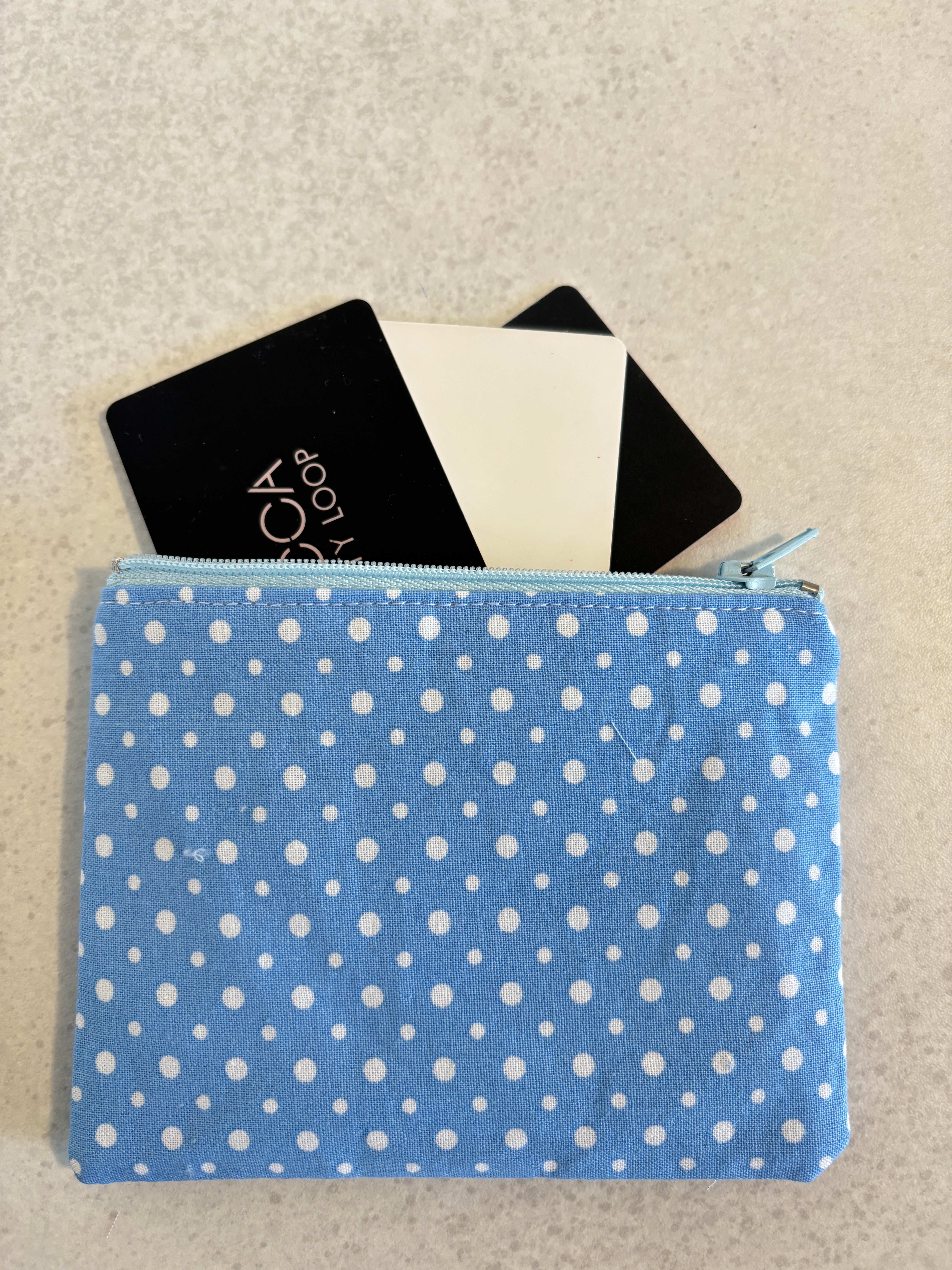 Small Handmade Fabric Zipper Pouch – Coin Purse & Mini Essentials Organiser