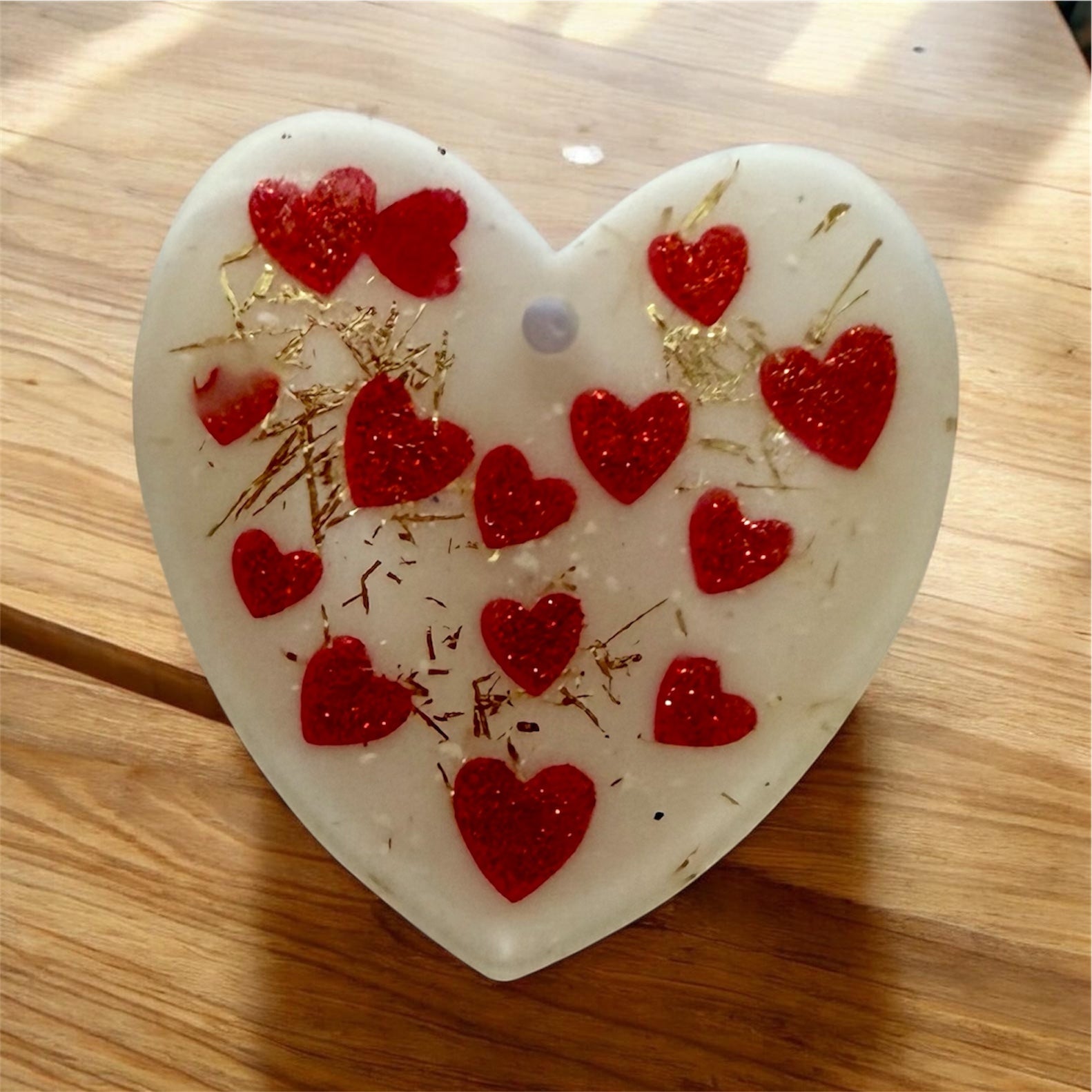 Red Hearts Pocket Hug