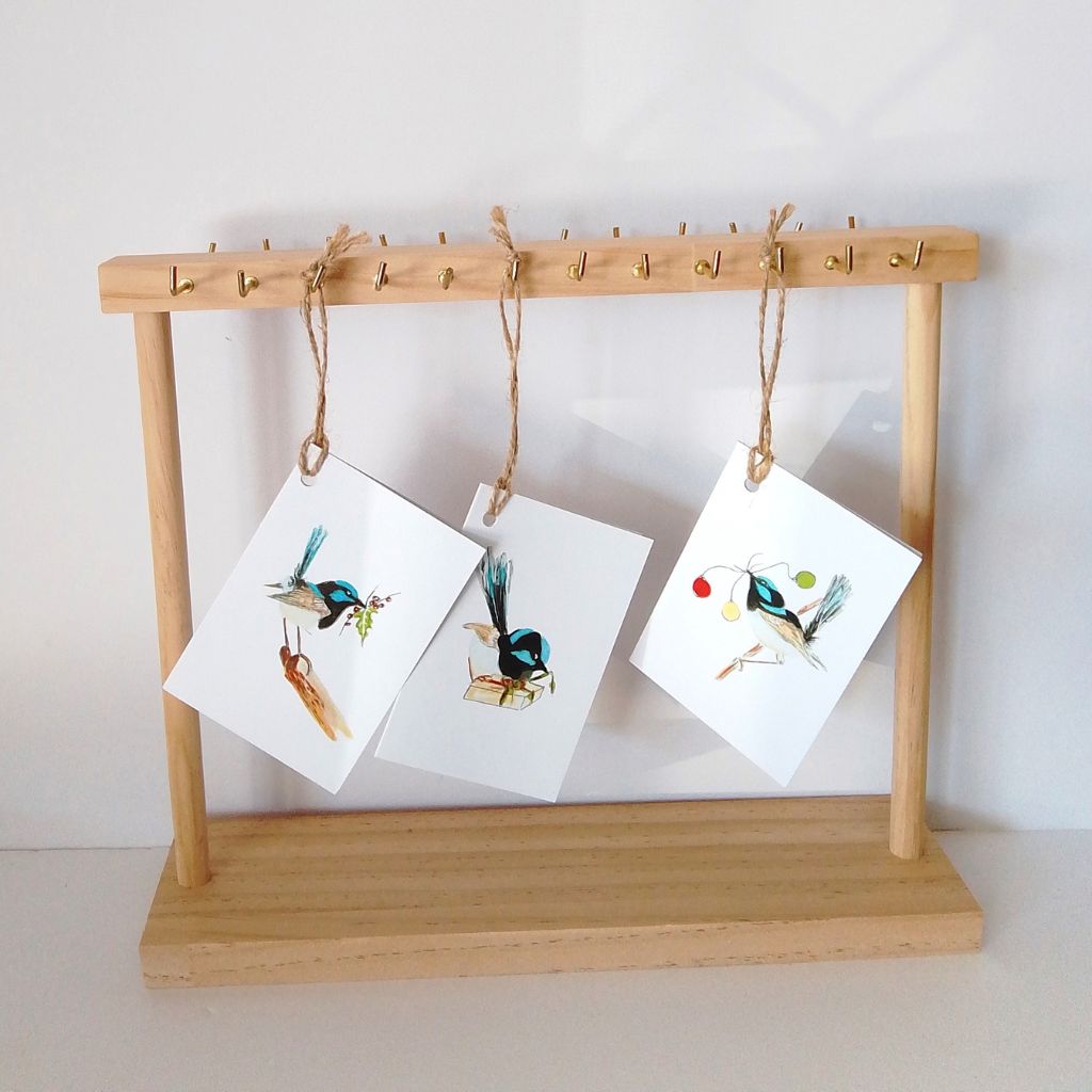 Blue Wren Christmas Tags - Set of 3 designs